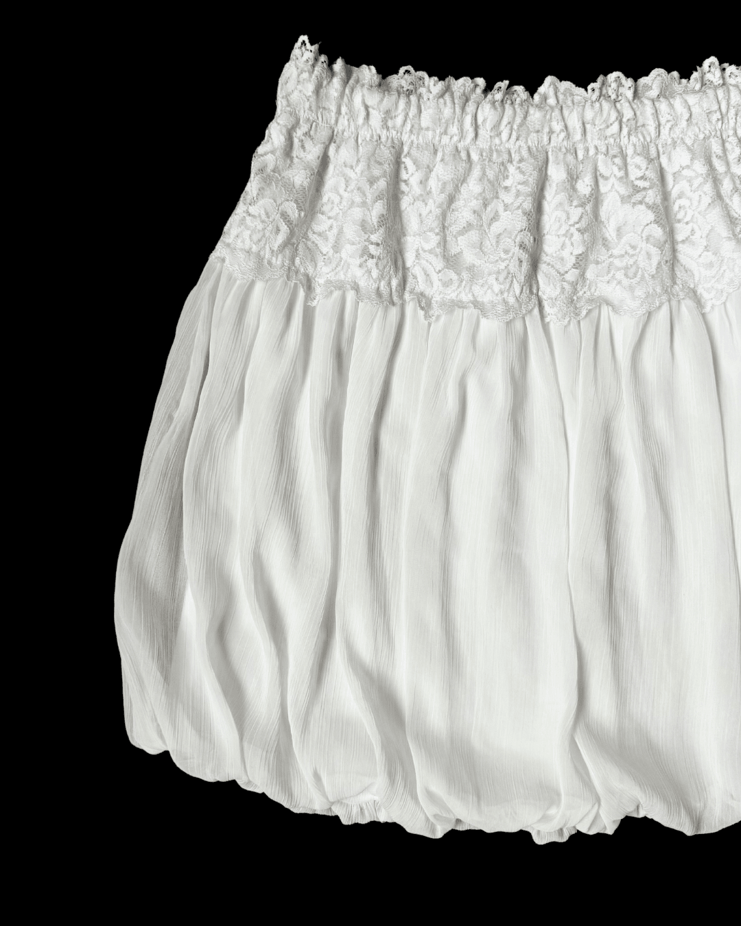 Lace Detailed Balloon Skirt