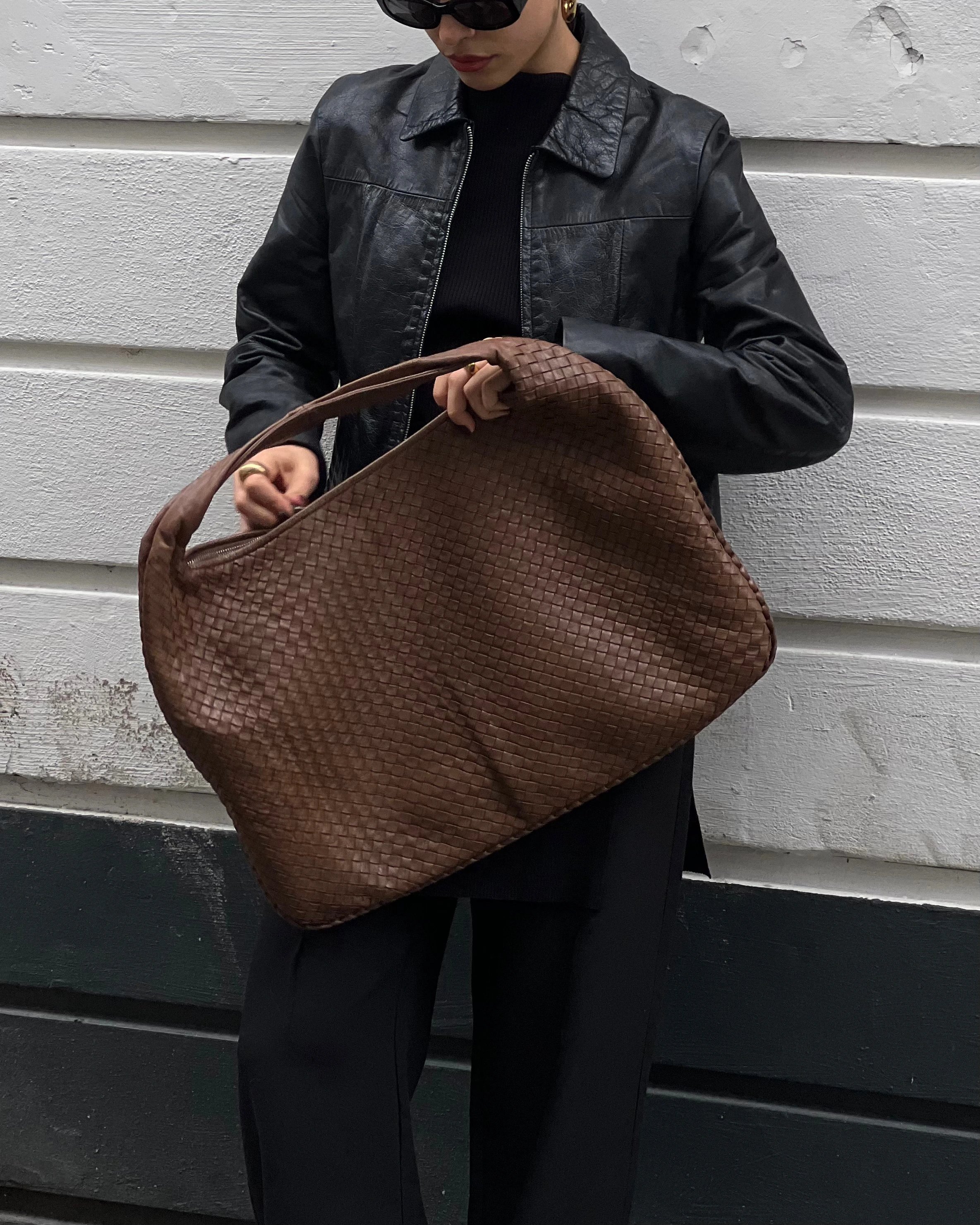 Bottega Veneta Intrecciato Leather Hobo Bag