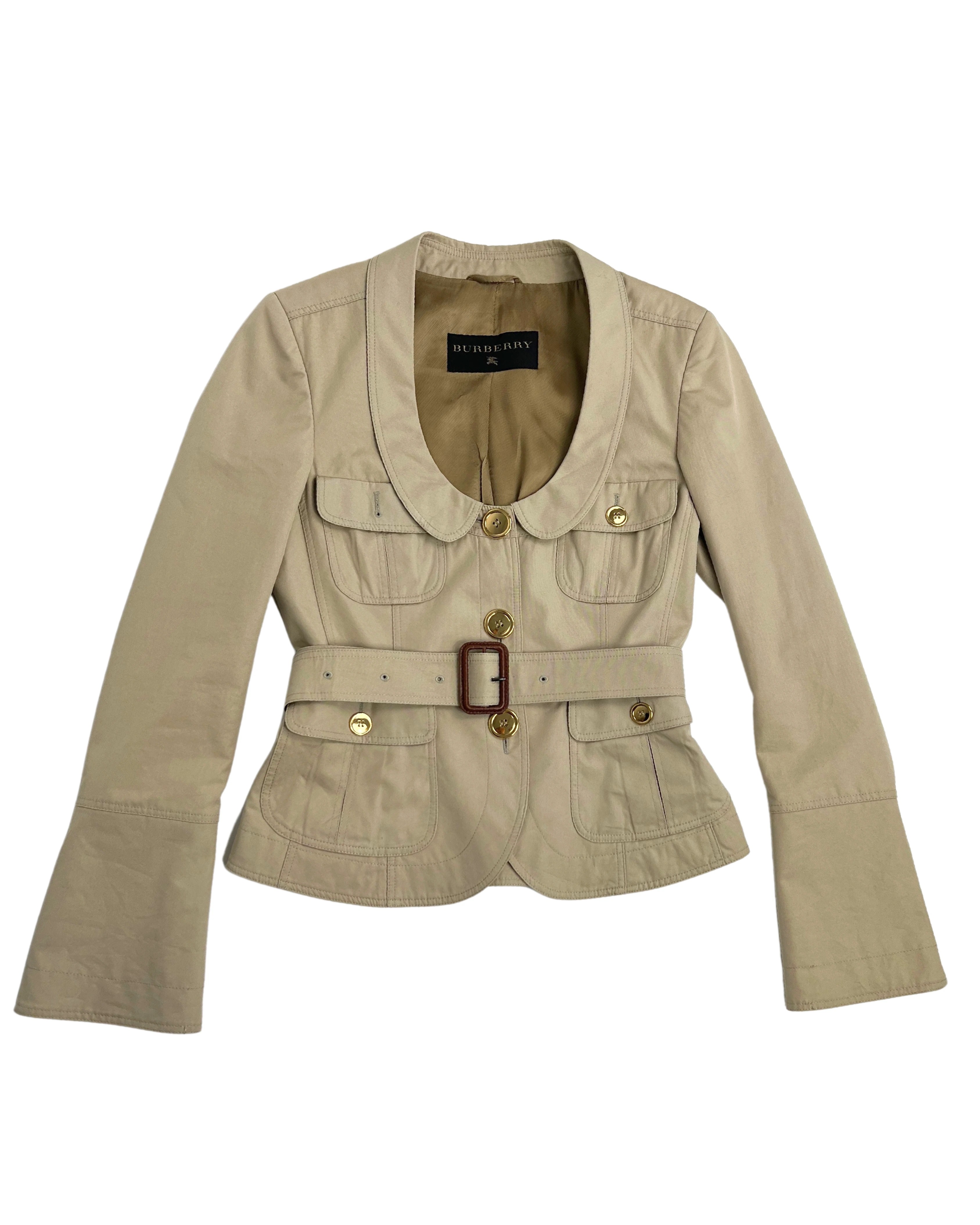 Burberry Belted Cream Jacket