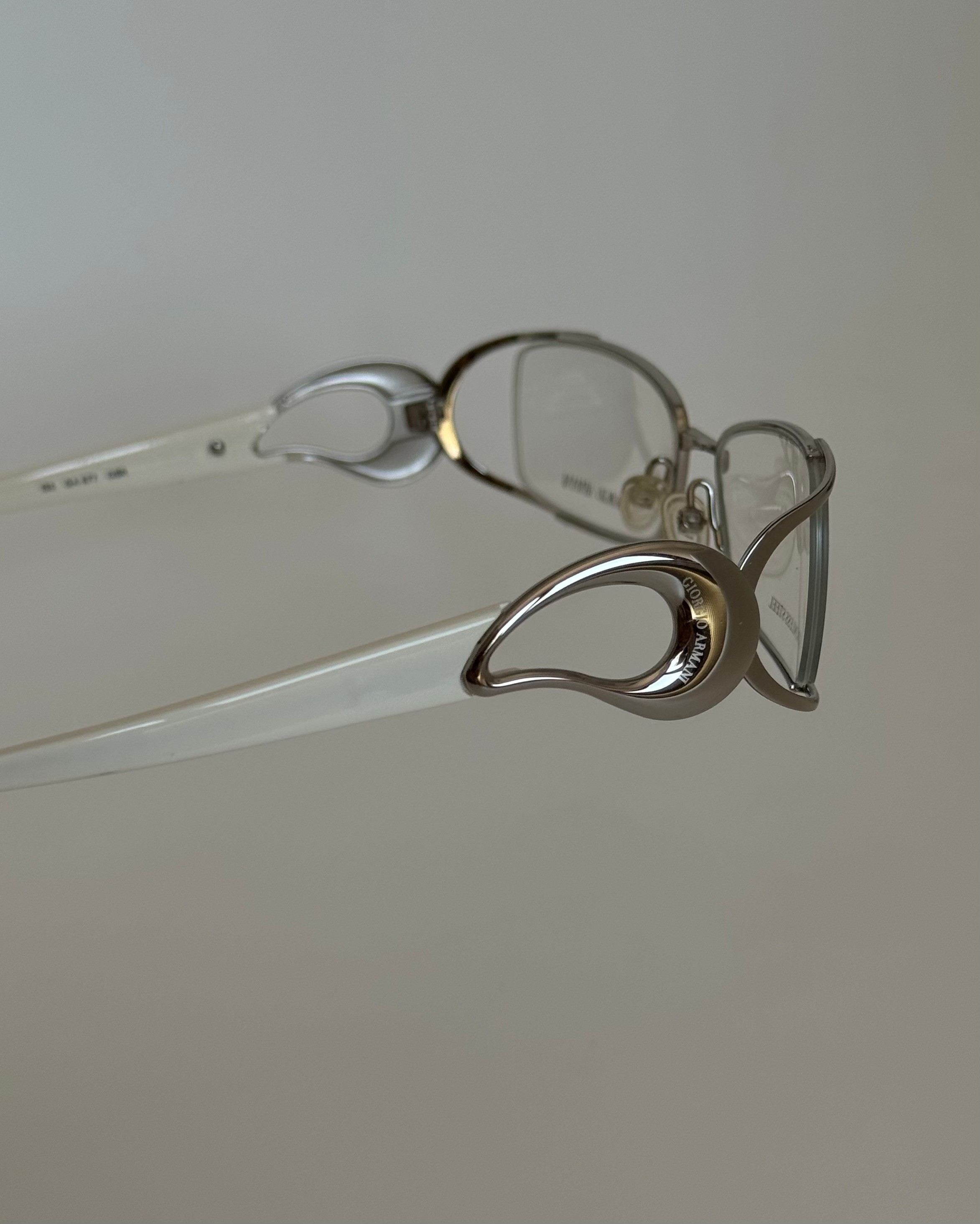 Giorgio Armani White Vintage Glasses