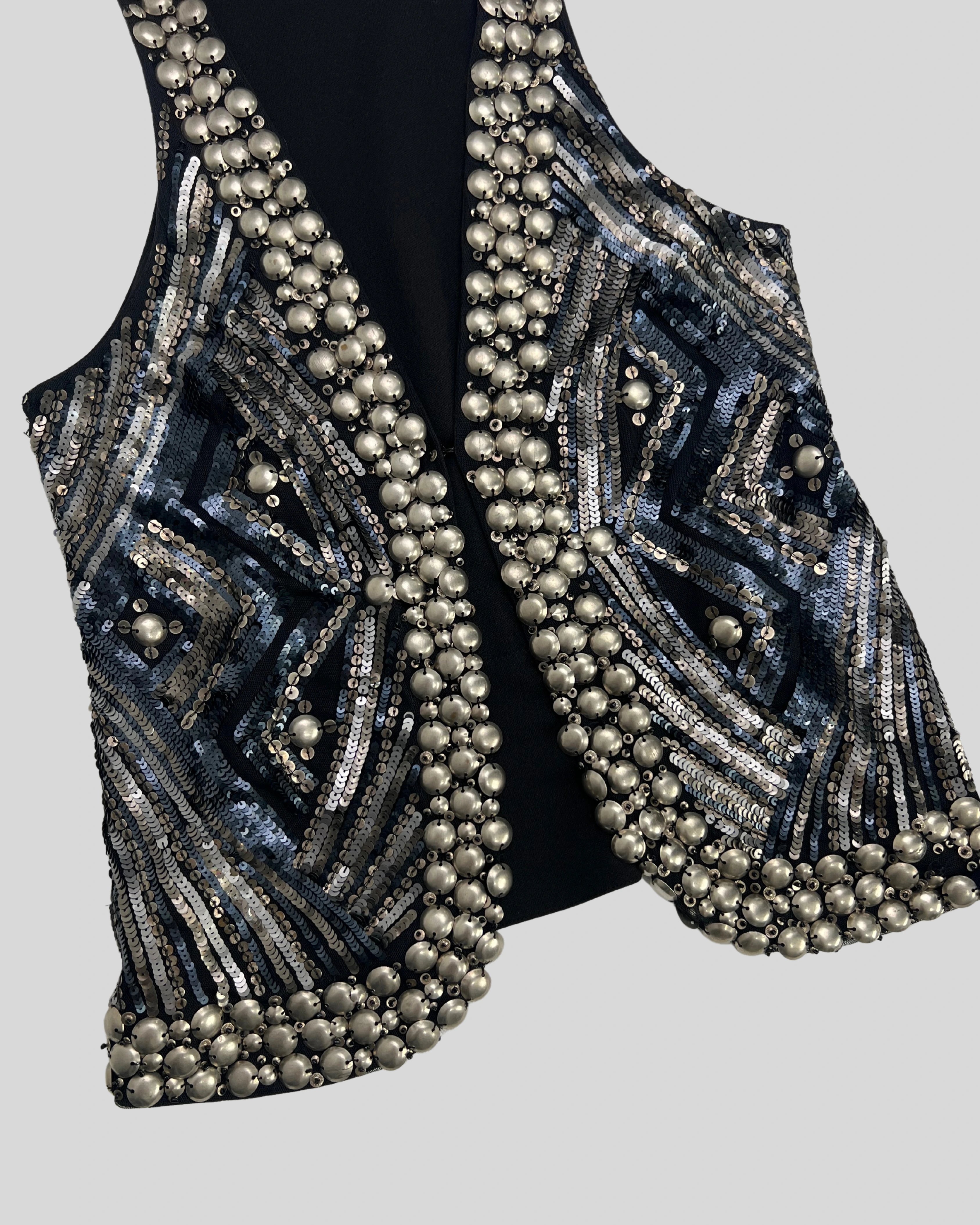 Sequin Detailed Vest