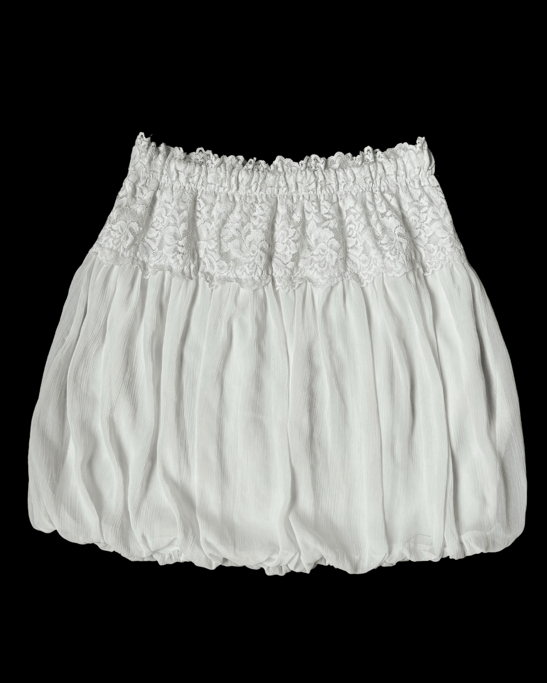 Lace Detailed Balloon Skirt