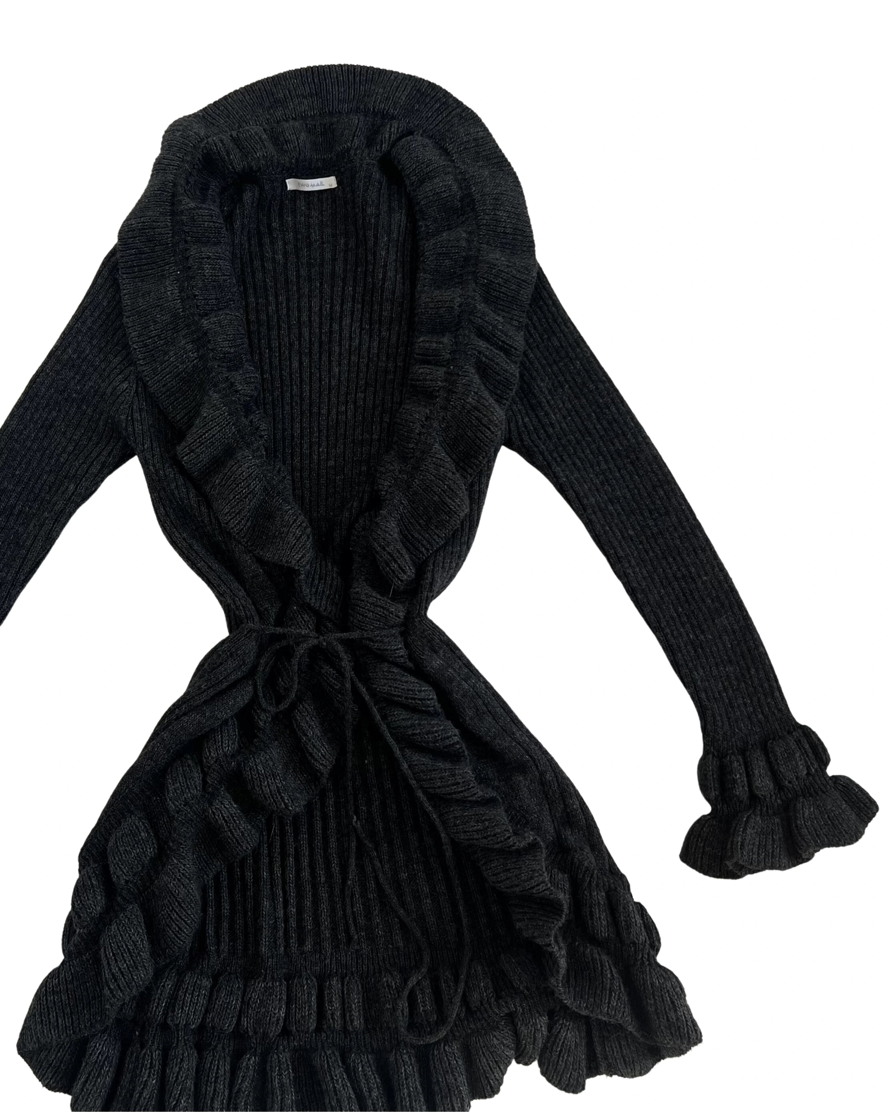 Ruffle Detailed Cardigan