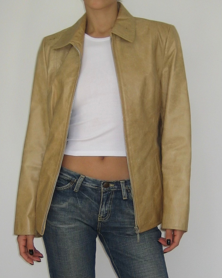 Vintage Mustard Leather Jacket