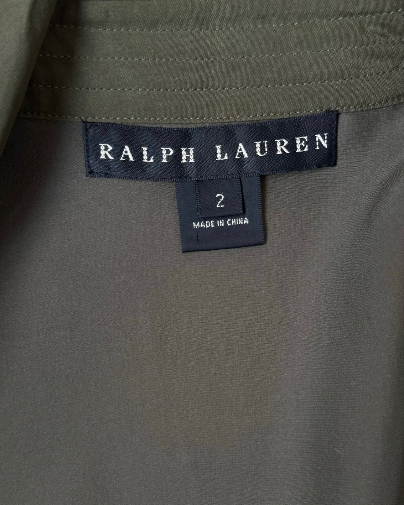 Ralph Lauren Haki İpek Ceket