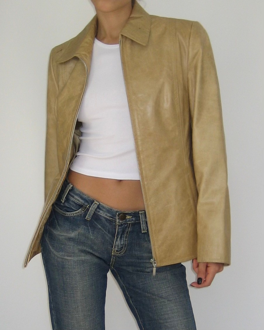 Vintage Mustard Leather Jacket