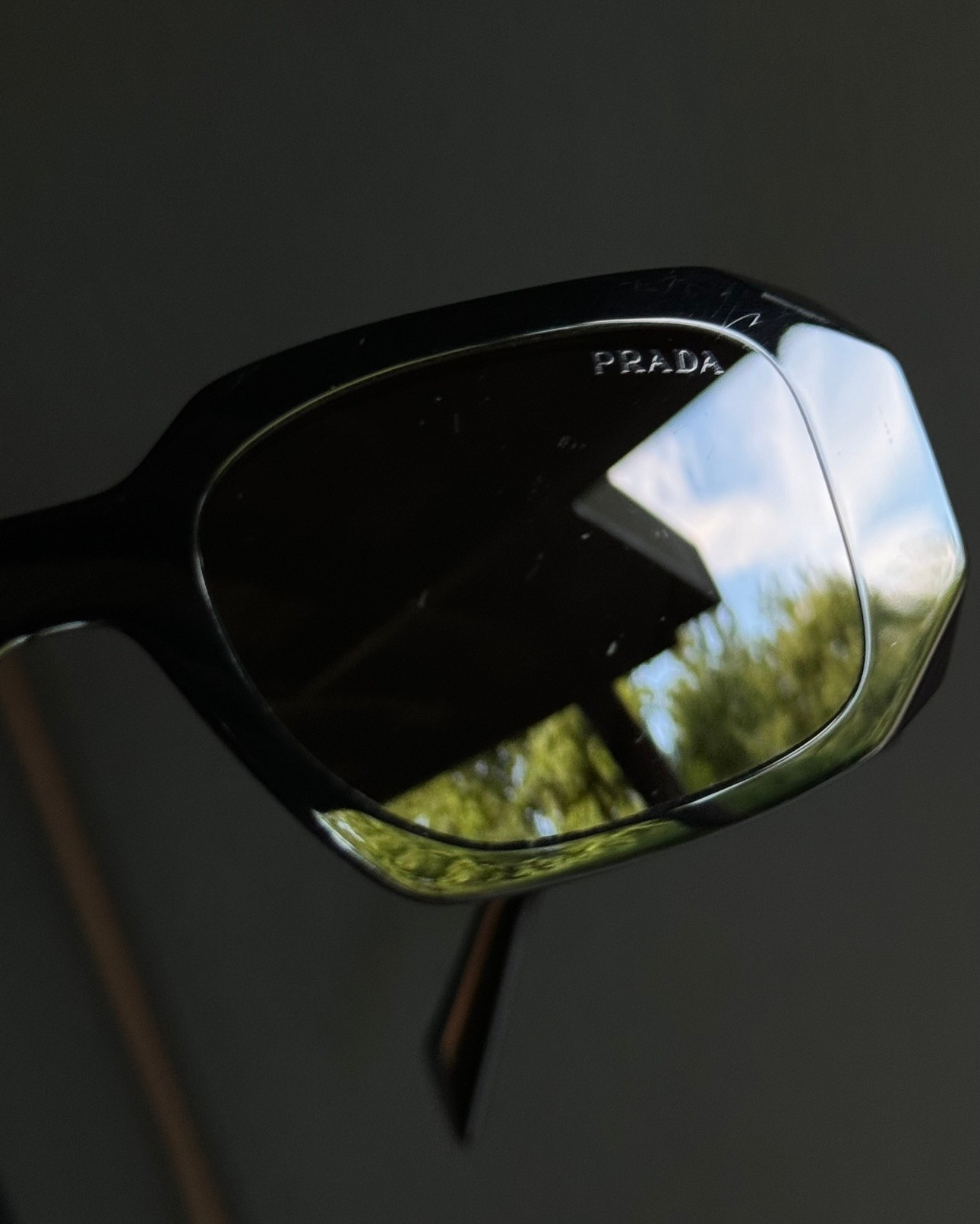 Prada 17W Black Sunglasses