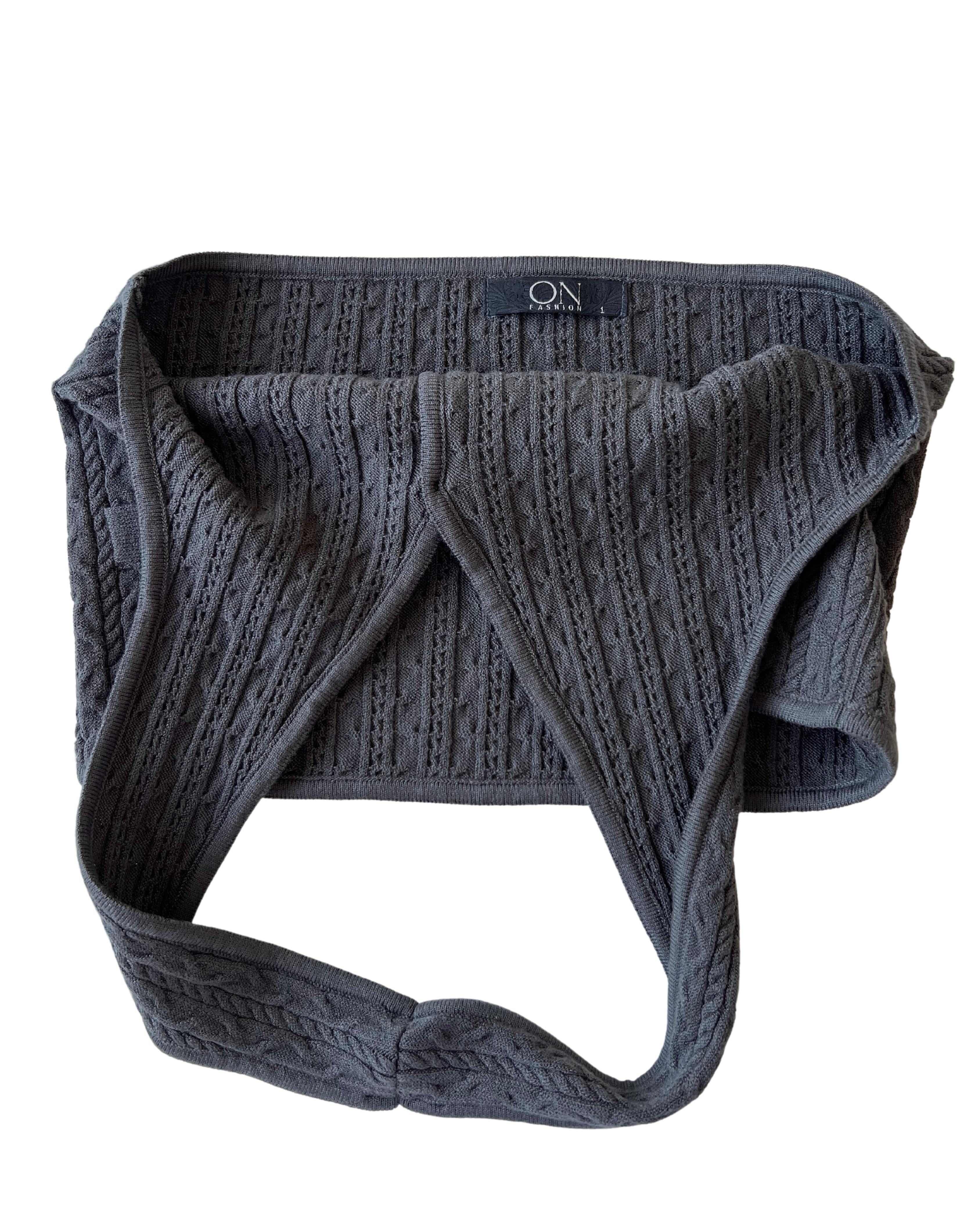 Grey Knit Vest