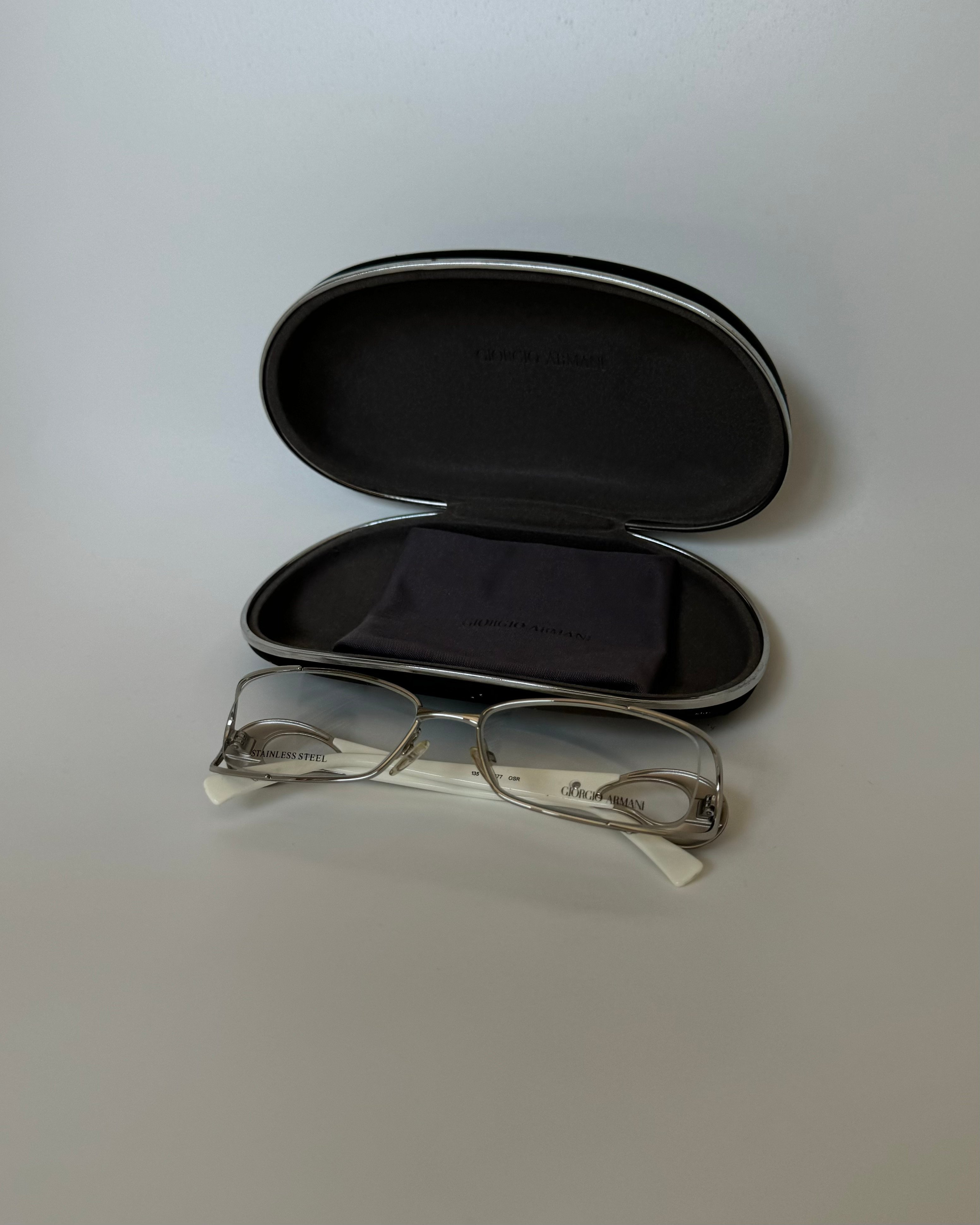 Giorgio Armani White Vintage Glasses