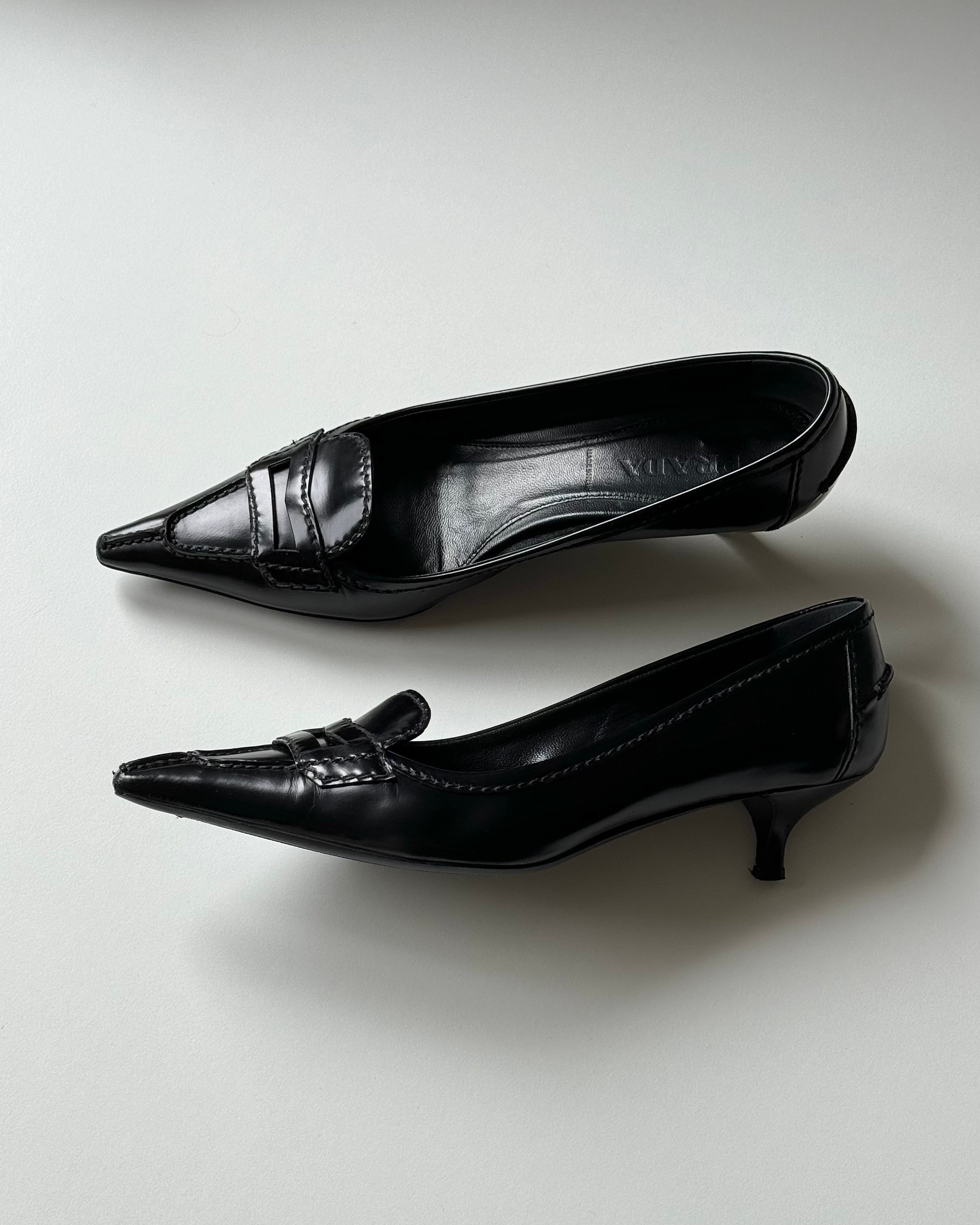 Prada Patent Leather Kitten Heels