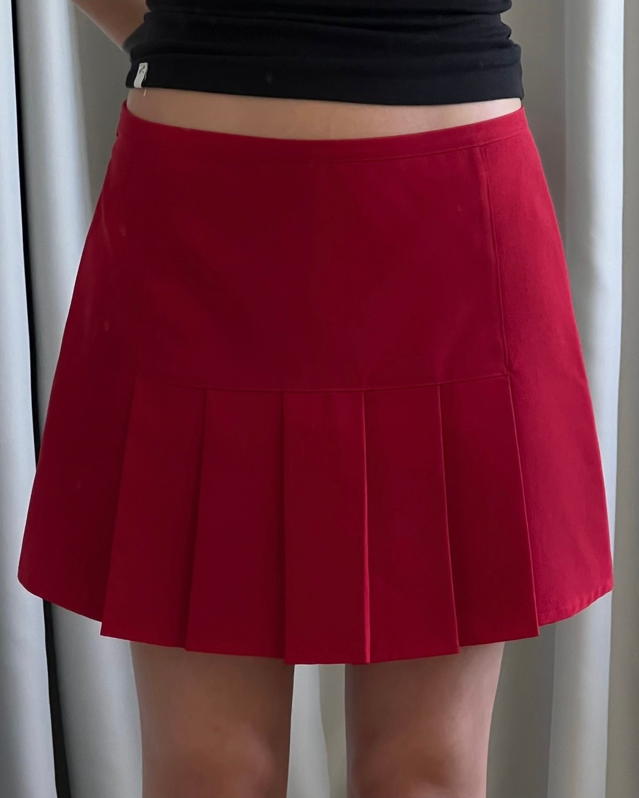 Polo Garage Red Mini Skirt