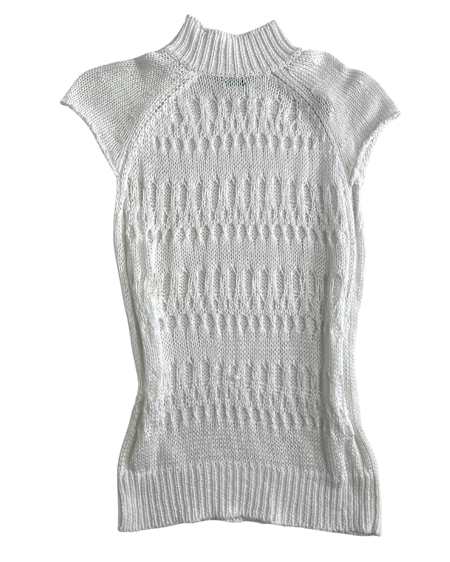 Back Detailed Half Sleeve Knitwear Sweater