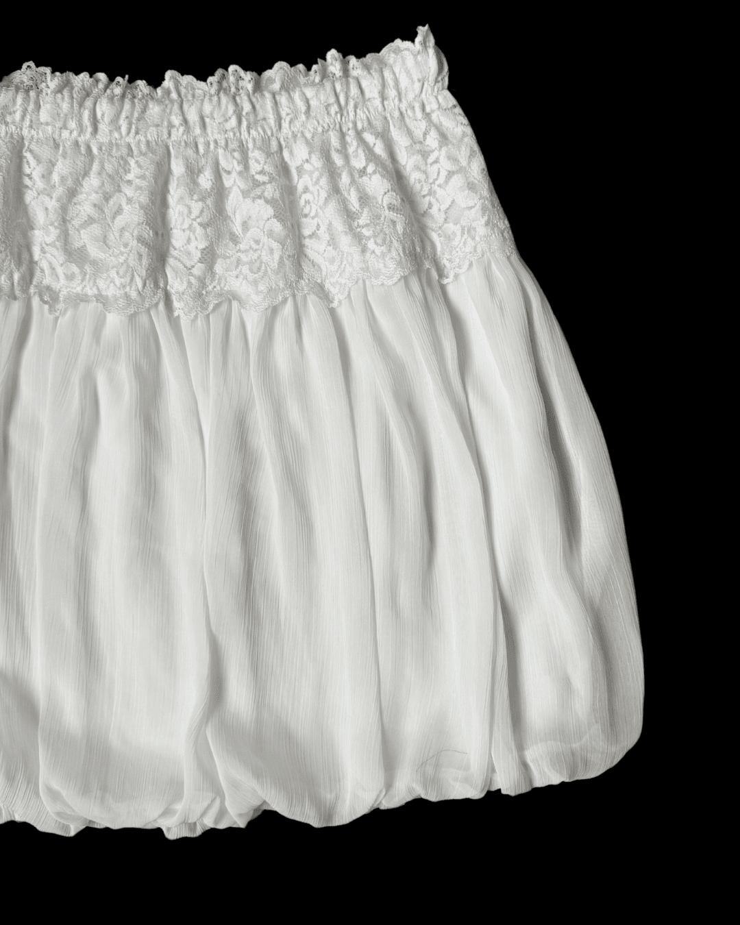 Lace Detailed Balloon Skirt