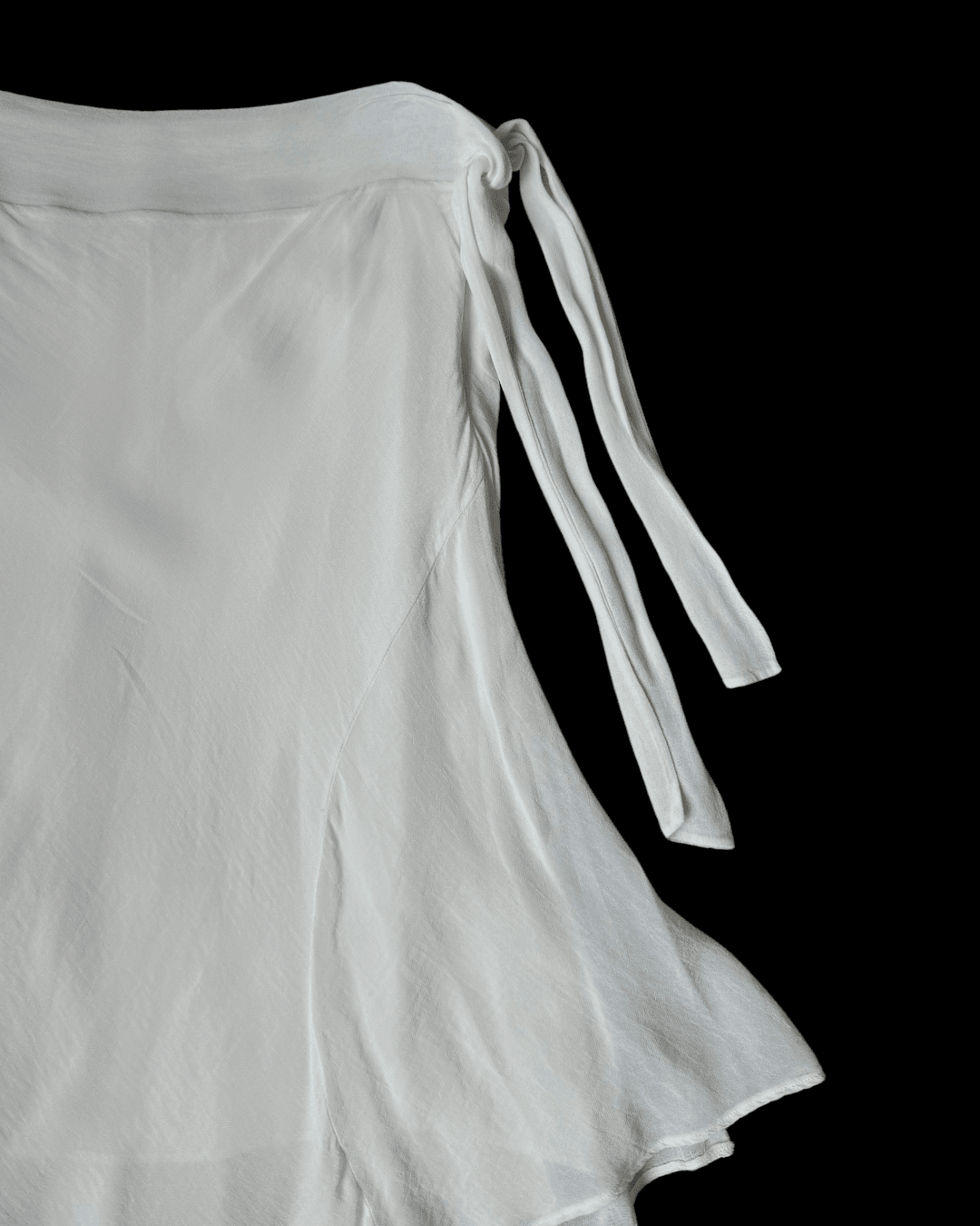 White Chiffon Skirt