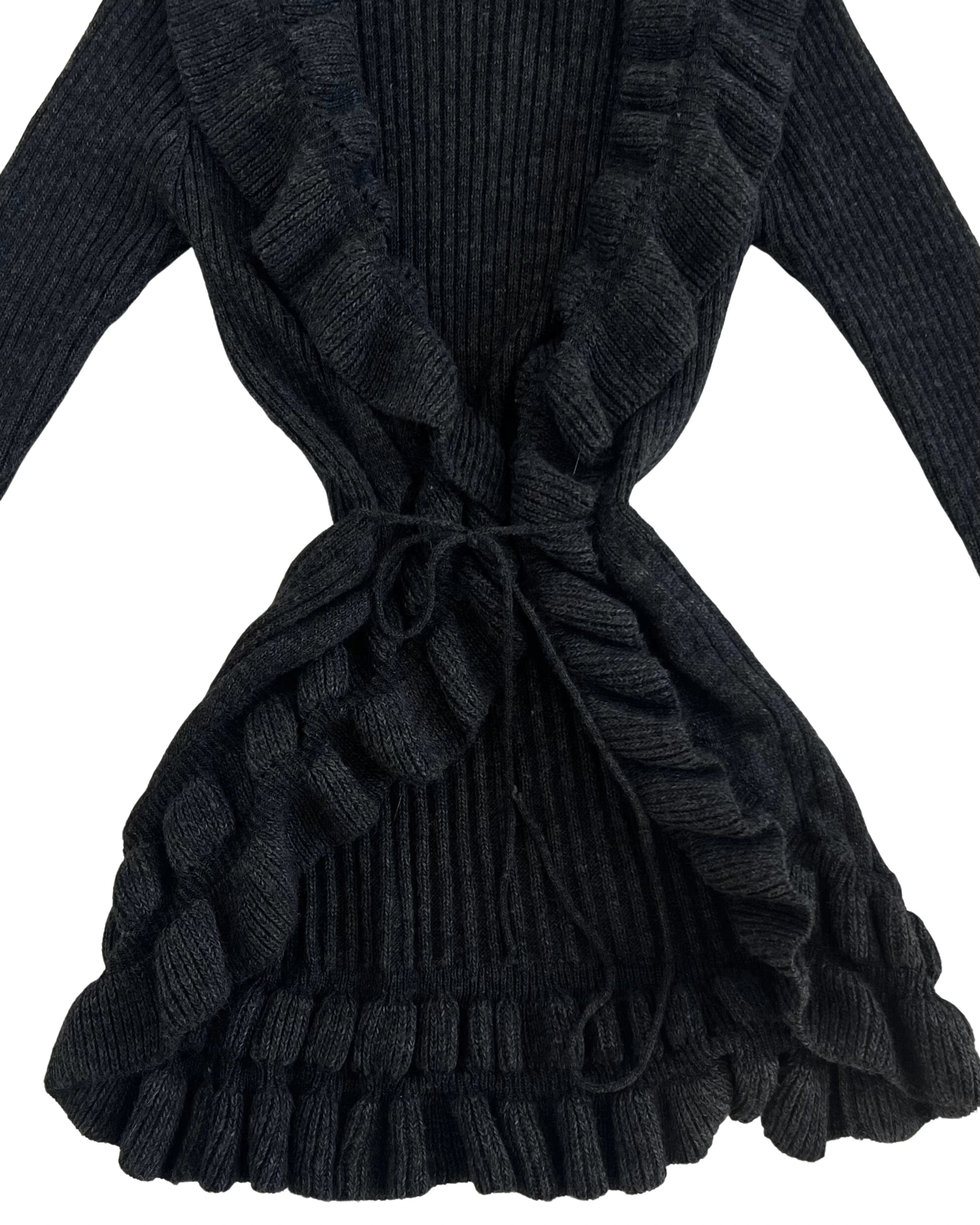 Ruffle Detailed Cardigan