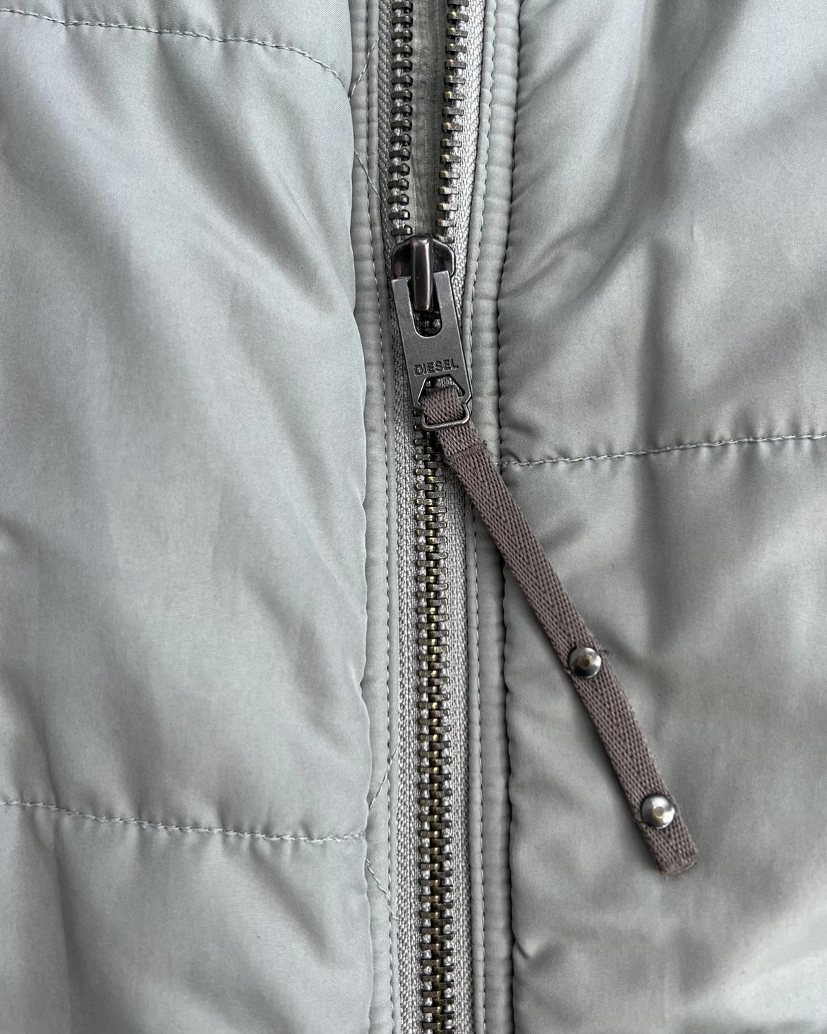 Diesel Gray Puffer Jacket