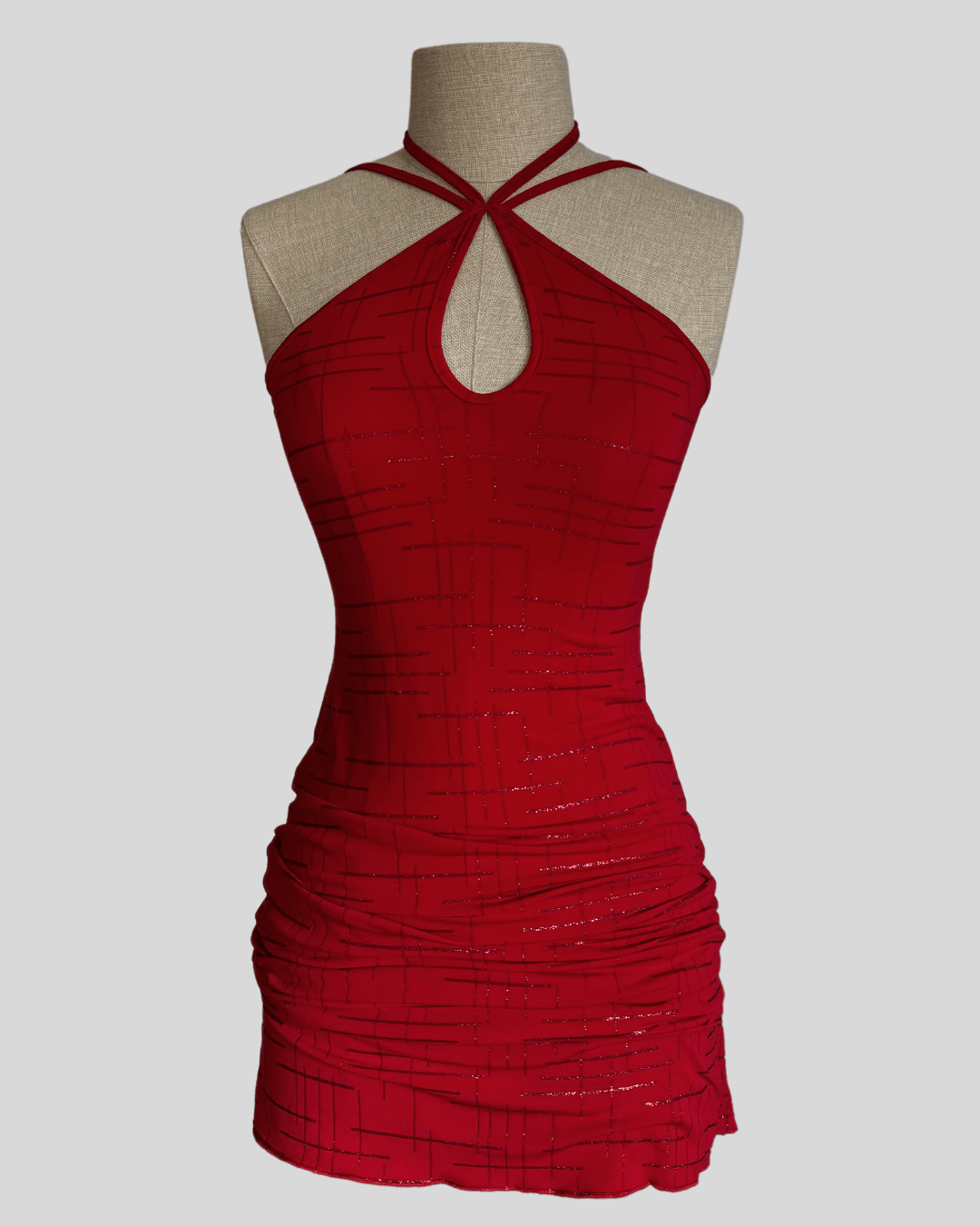 Red Dress with String Detail