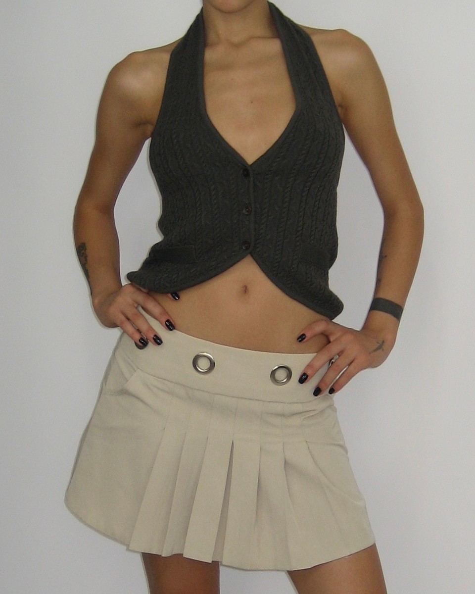 Grey Knit Vest