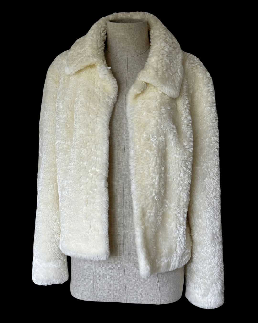 Cream Faux Fur Jacket