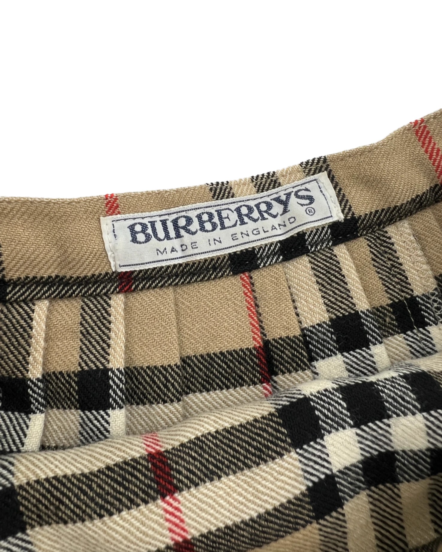 Burberry Pileli Uzun Etek