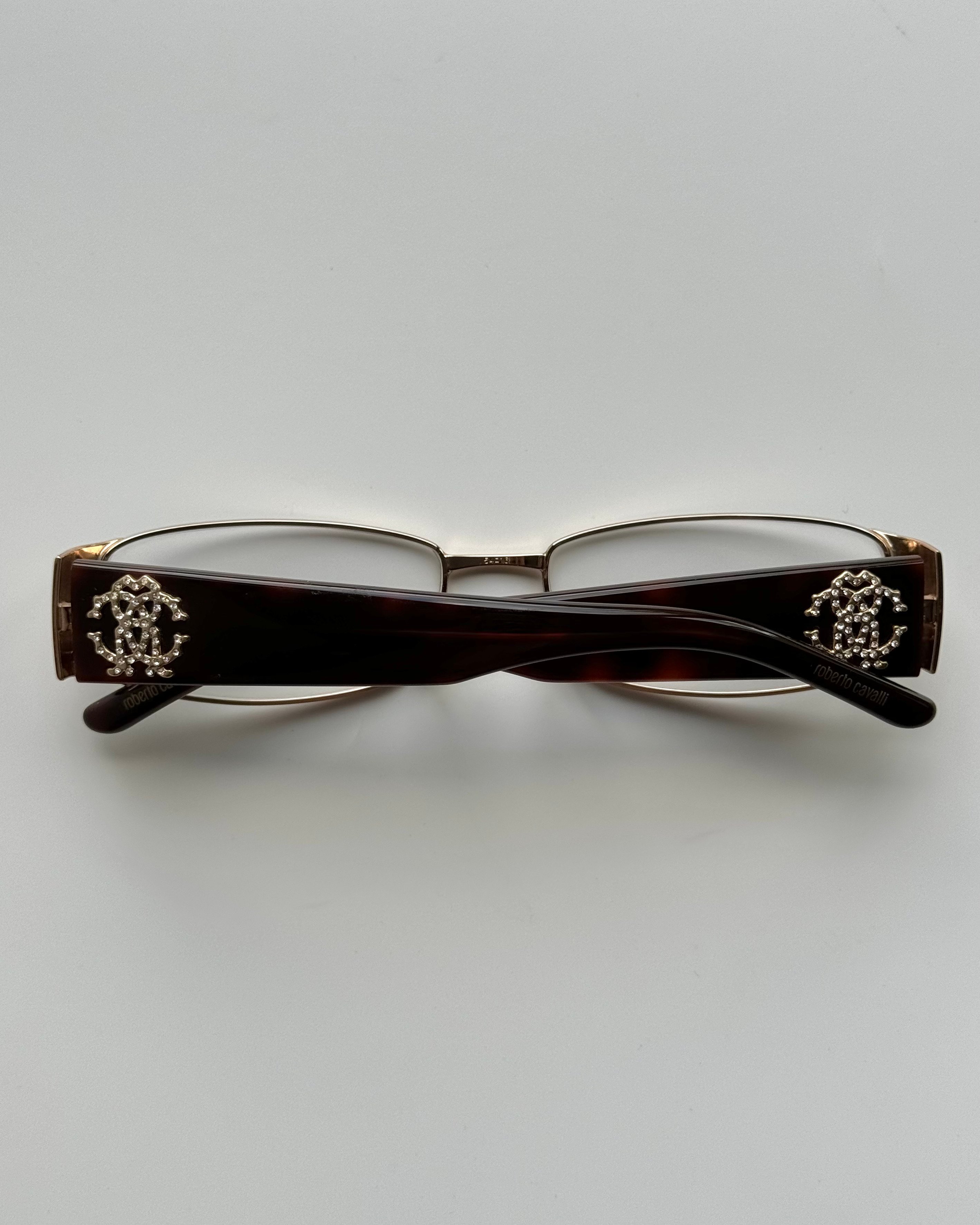 Roberto Cavalli Gold Vintage Glasses