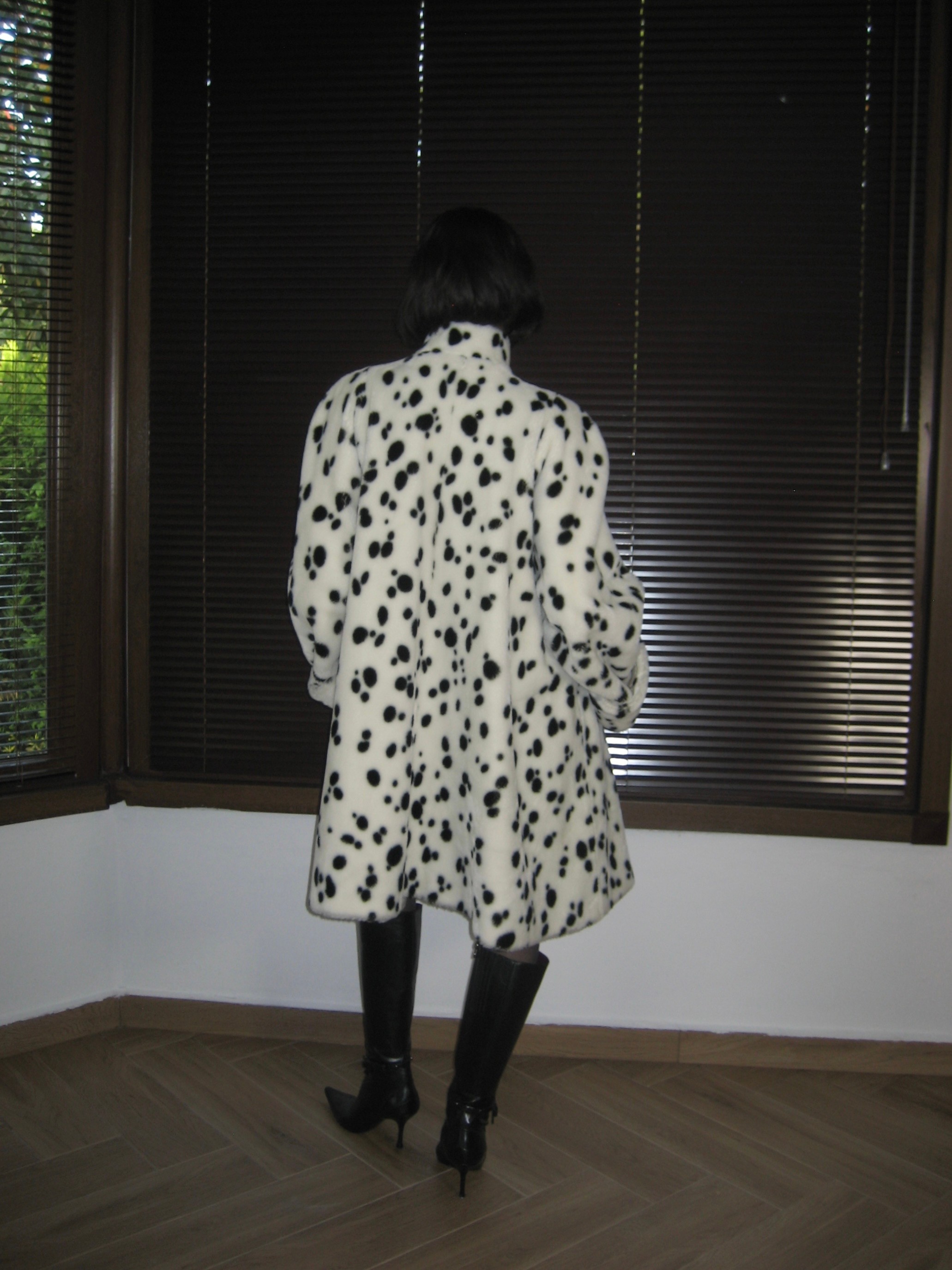 Dalmatian Faux Fur Coat