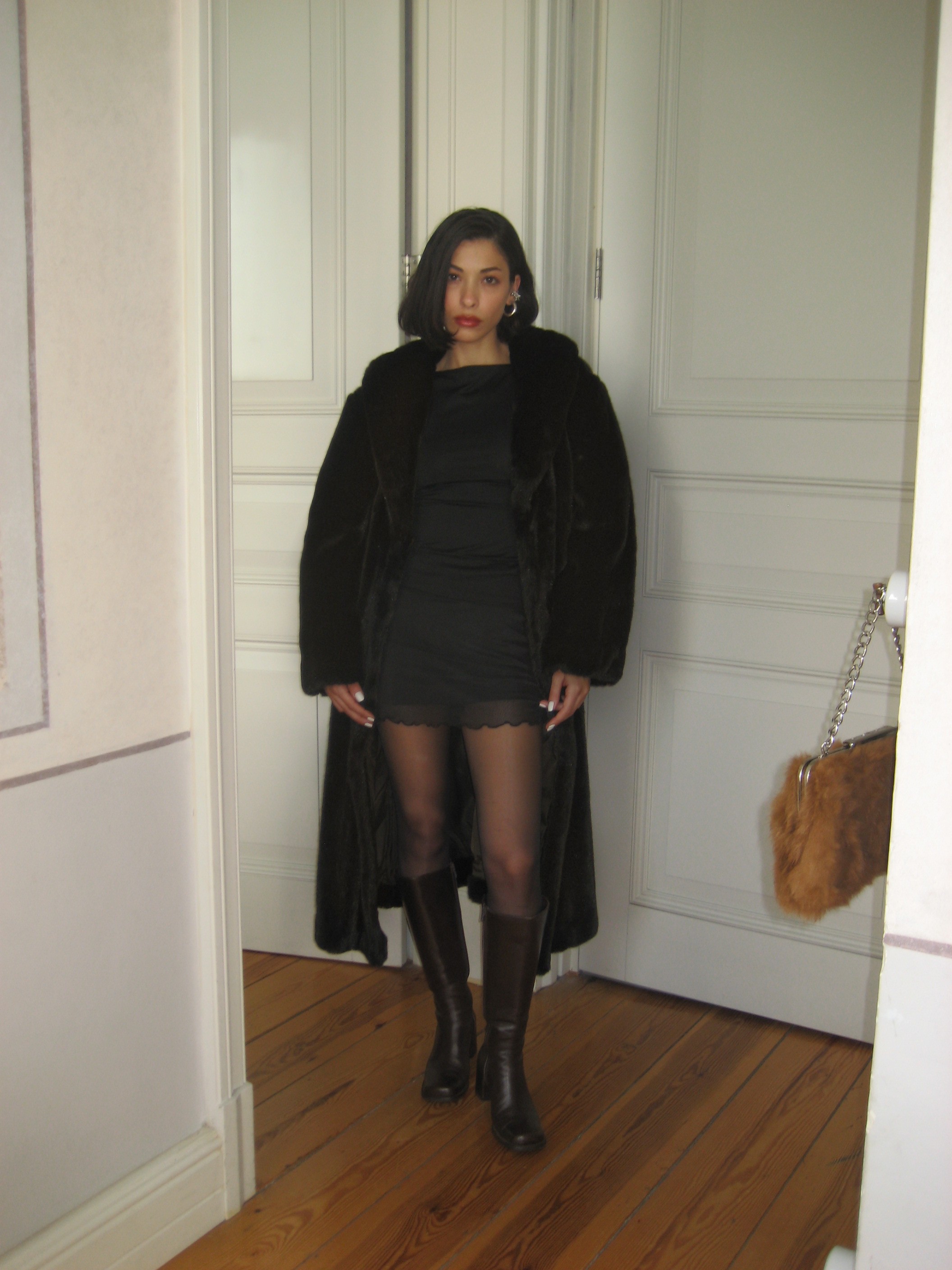 Long Faux Fur Coat