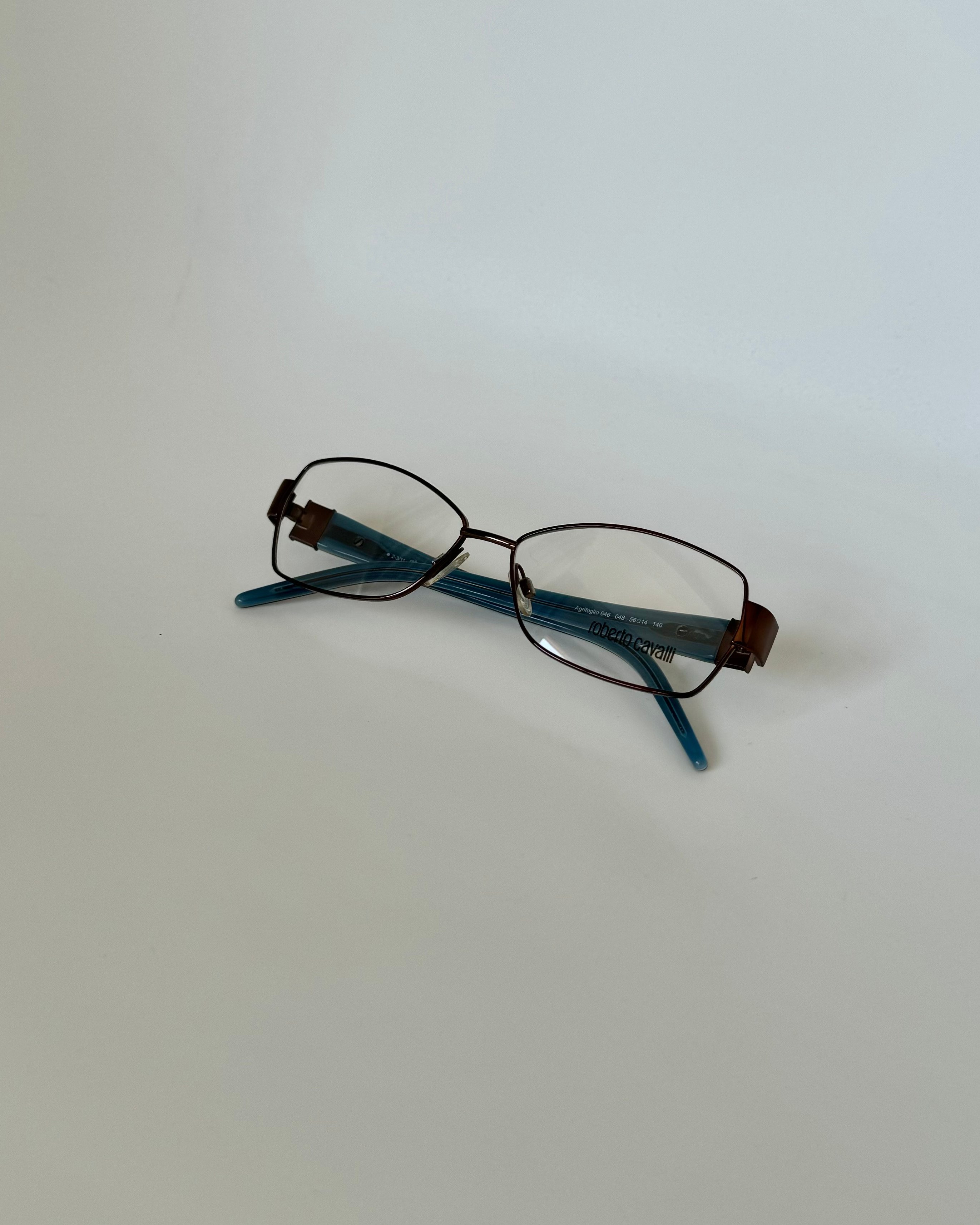 Roberto Cavalli Brown-Blue Vintage Glasses