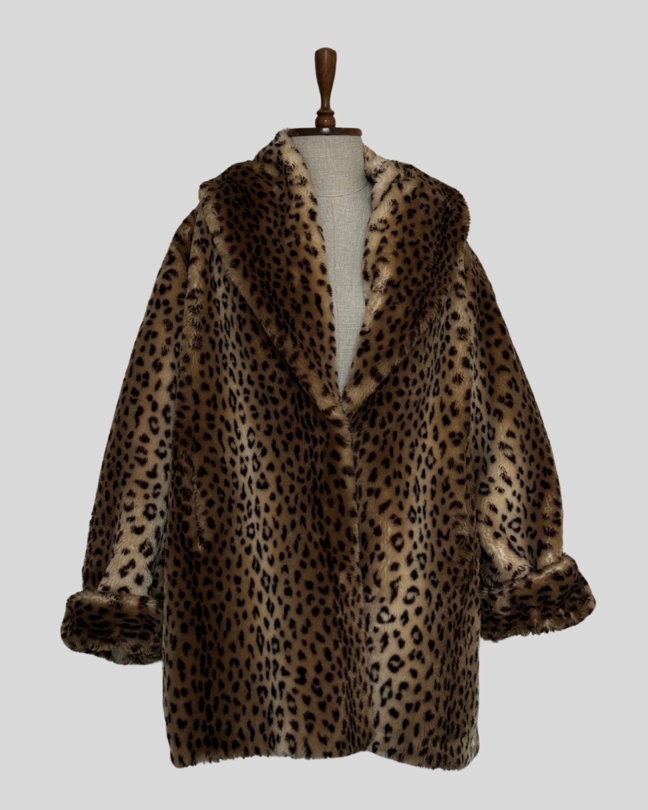 Leopard Faux Fur Coat