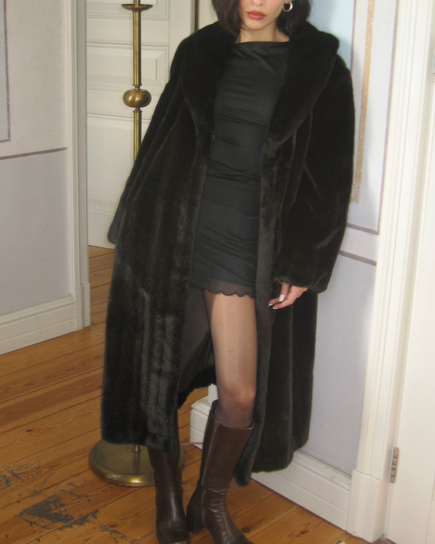 Long Faux Fur Coat