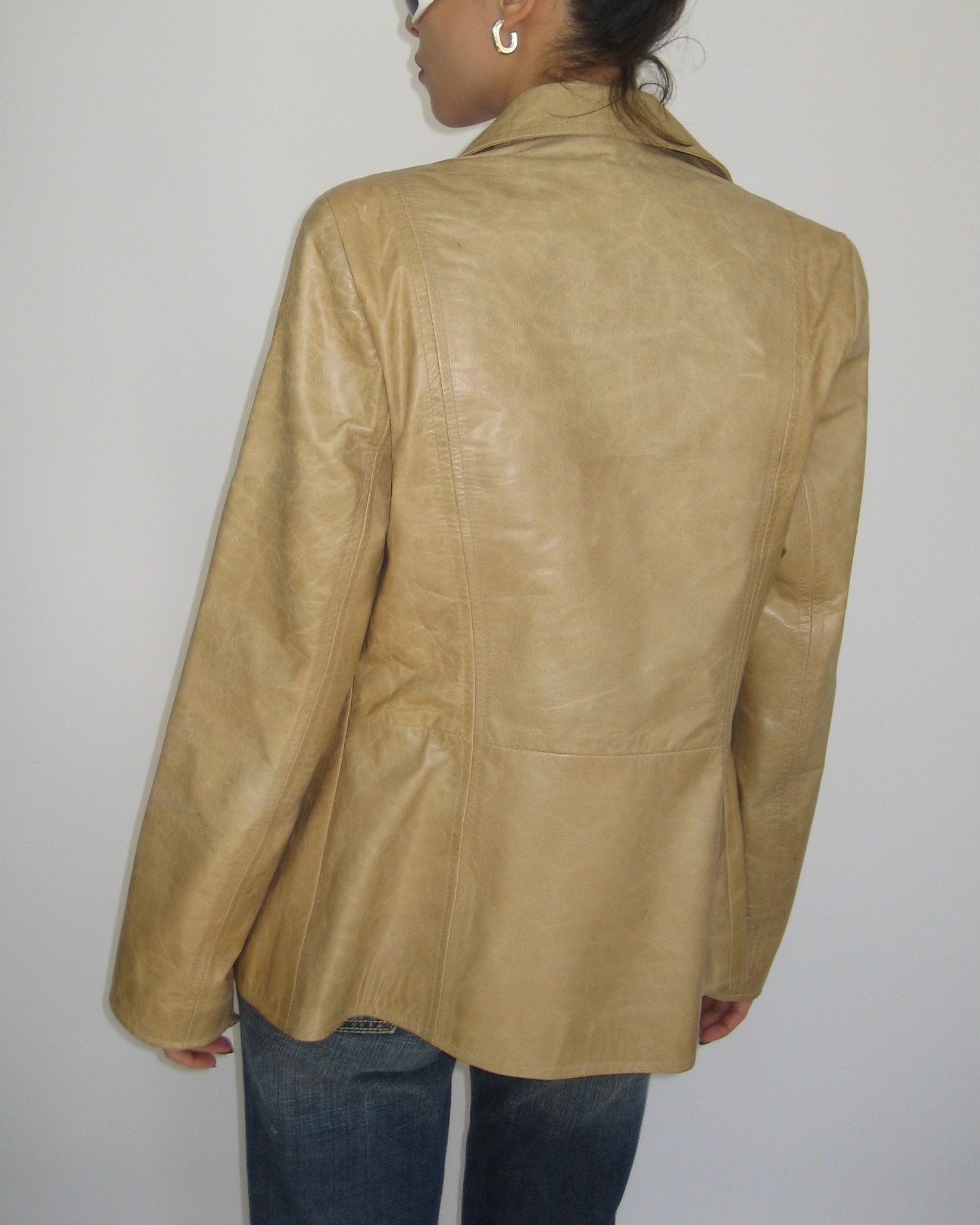 Vintage Mustard Leather Jacket