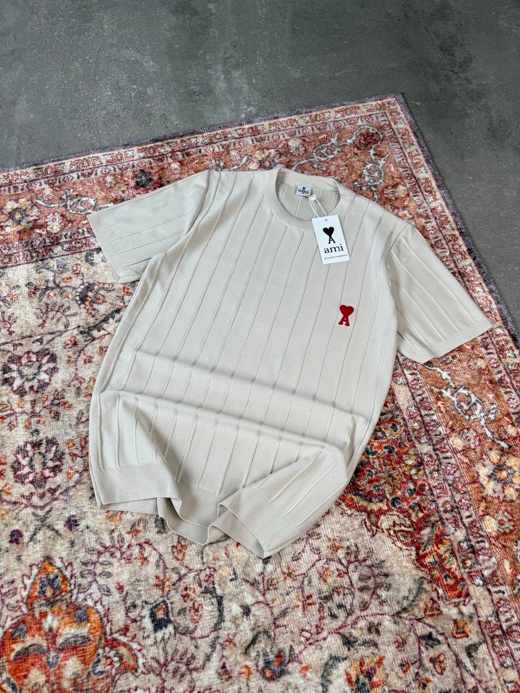 A** Paris Triko Premium T-Shirt |  A-1003 - Krem