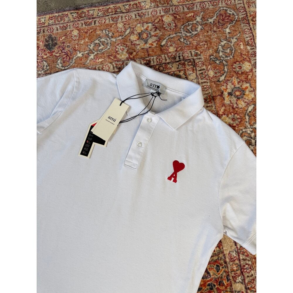 A** Paris Polo Yaka T-Shirt | Beyaz  A-1001