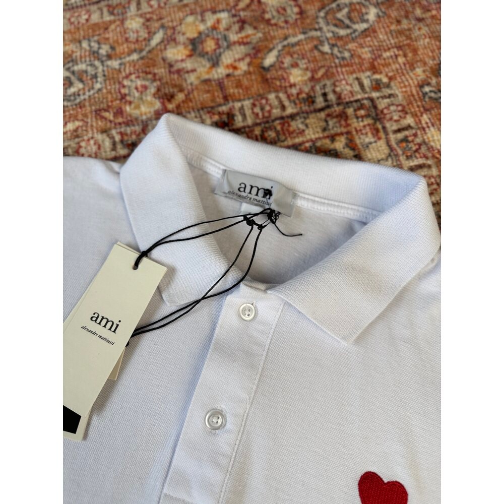 A** Paris Polo Yaka T-Shirt | Beyaz  A-1001