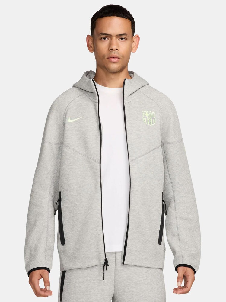 Nike FC Barcelona 24/25 Tech Fleece Full Zip Hoodie l N-1018 - Gri