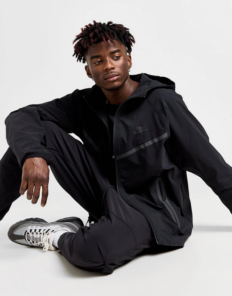 Nike  Tech Fleece Woven Windrunner Full Zip Hoodie l N-1099