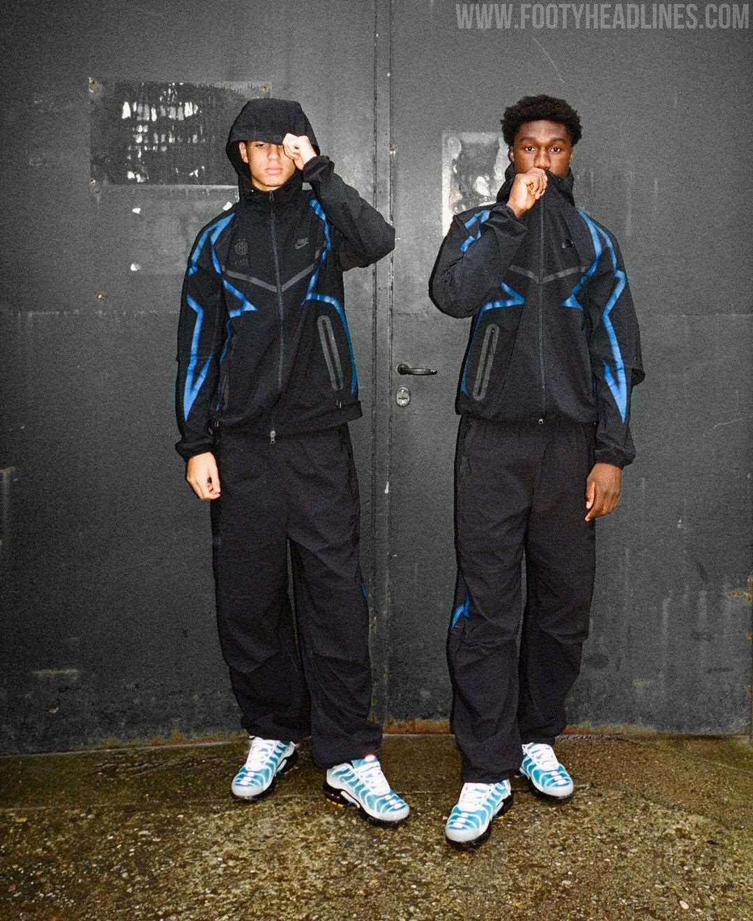Nike Inter Milan 25/26 Tech Fleece Paraşüt Takım l N-1100 - SİYAH