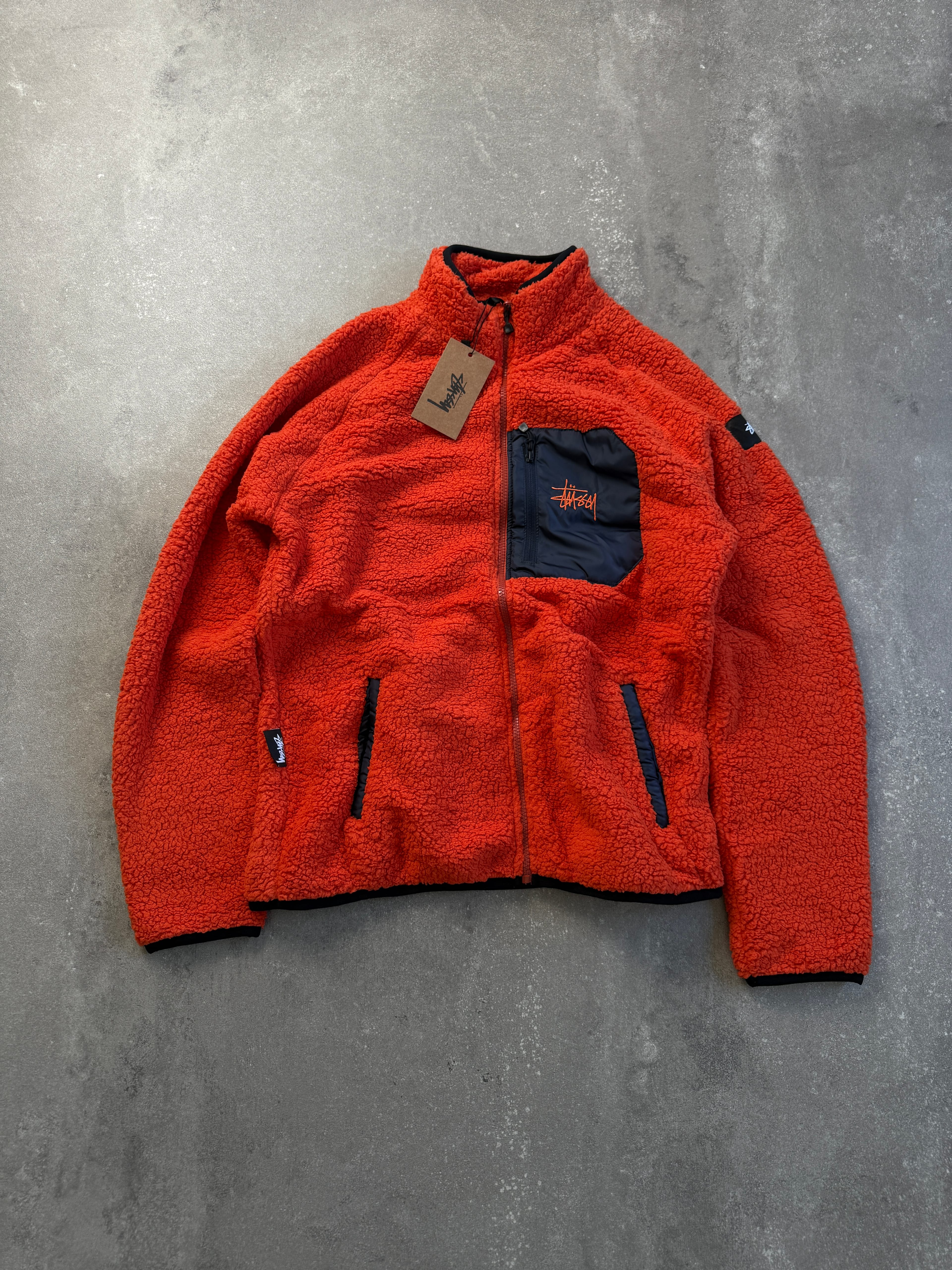 STSSY Full Zip Sherpa Polar Premium l S-1001 - Turuncu