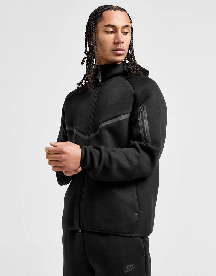 Nike  Tech Fleece Full Zip Hoodie l N-1092 - SİYAH-2
