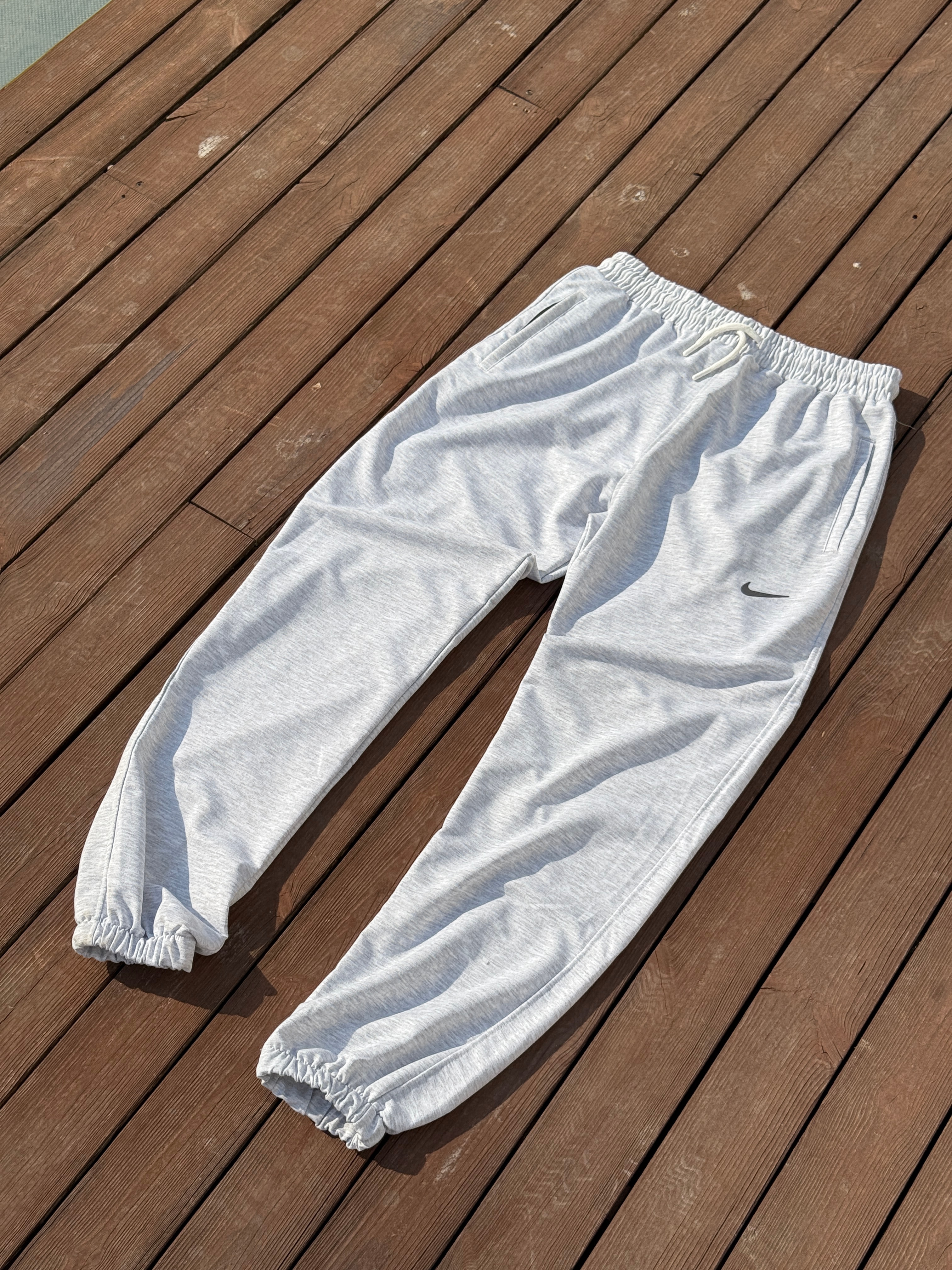 Nike Swoosh Loose  Lastik Paça Eşofman    | N-1094 - Gri