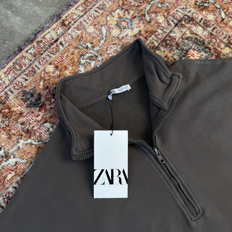 Premium Oversize Yarım Fermuar   l  T-shirt  ZR-1010