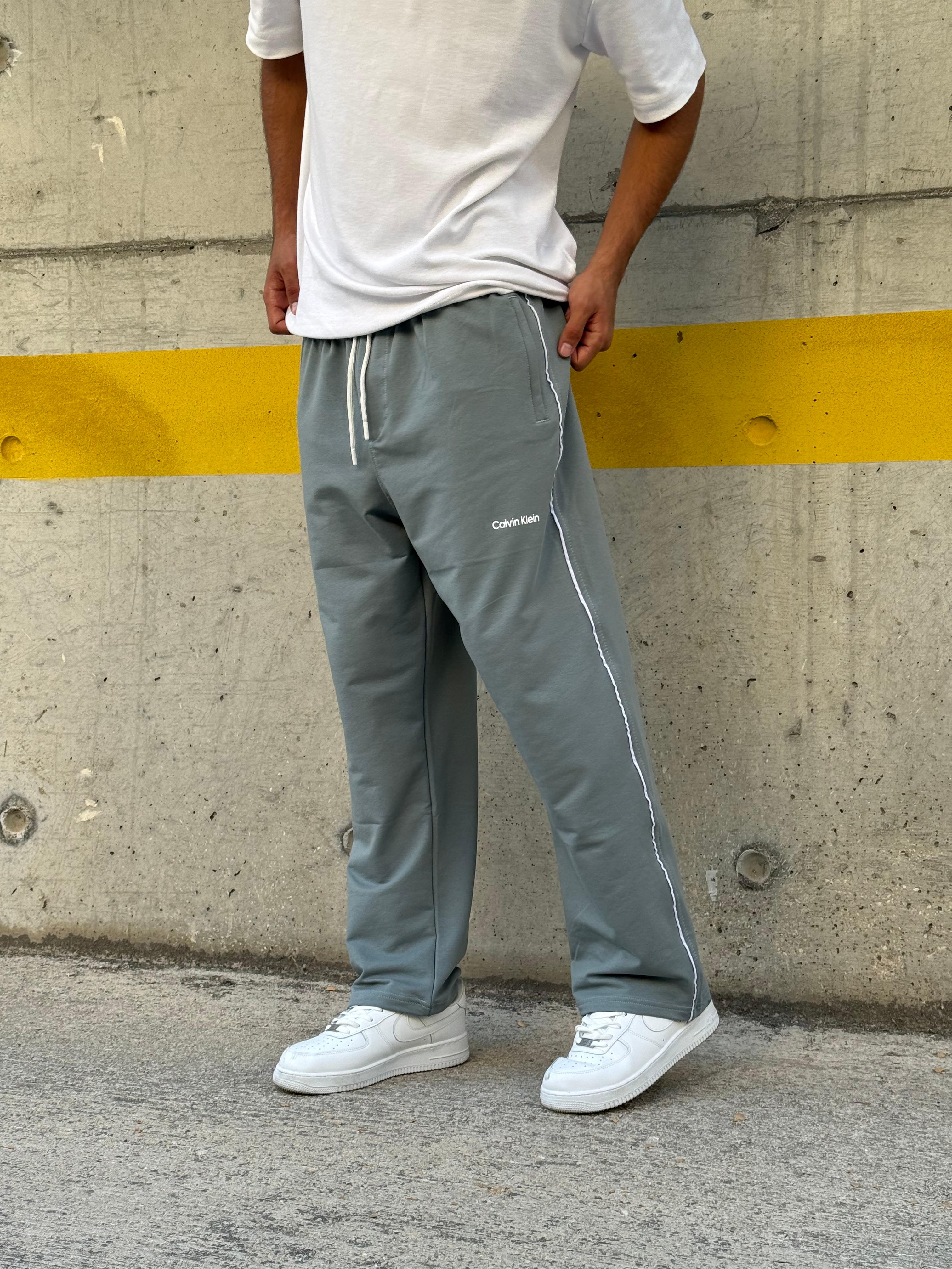 Clvn  Loose  Fit Düz Paça Eşofman    | C-1002 - Su Yeşili
