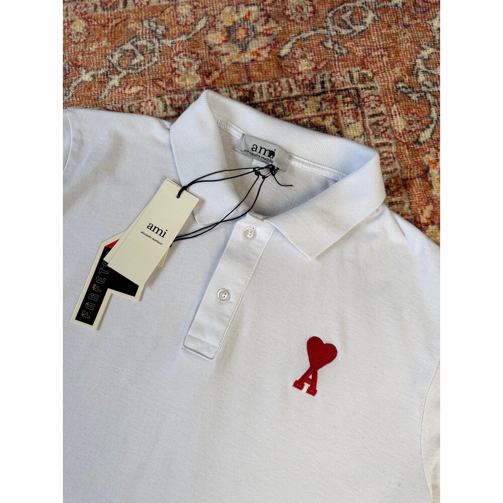 A** Paris Polo Yaka T-Shirt | Beyaz  A-1001