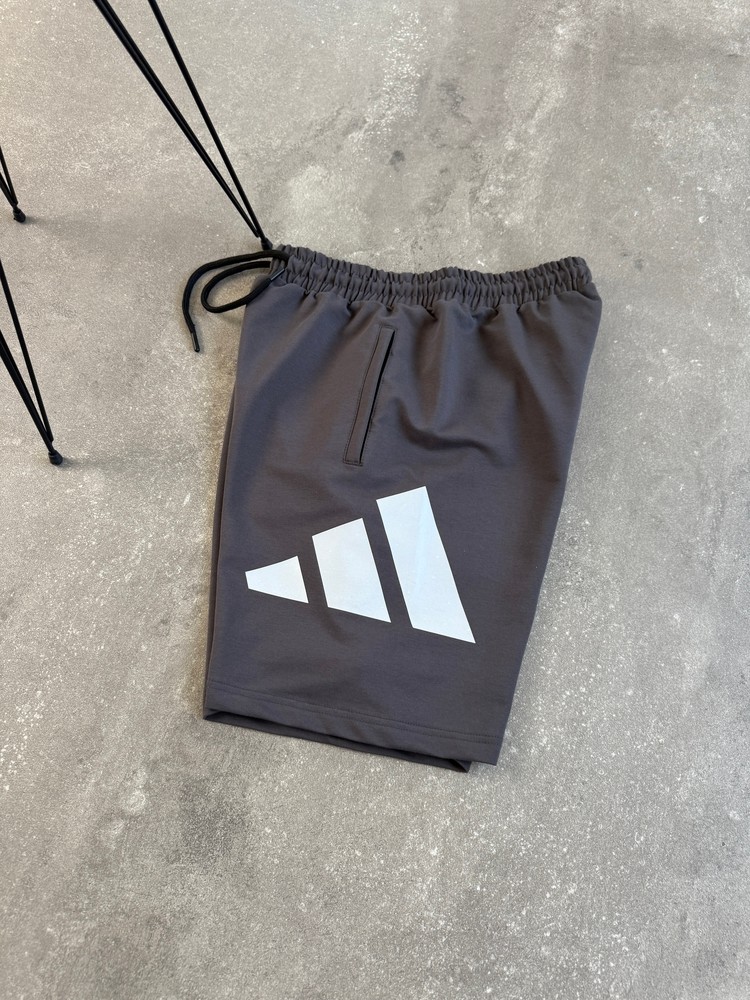 Adidas Big Logo  Şort | AD-1011 - Füme