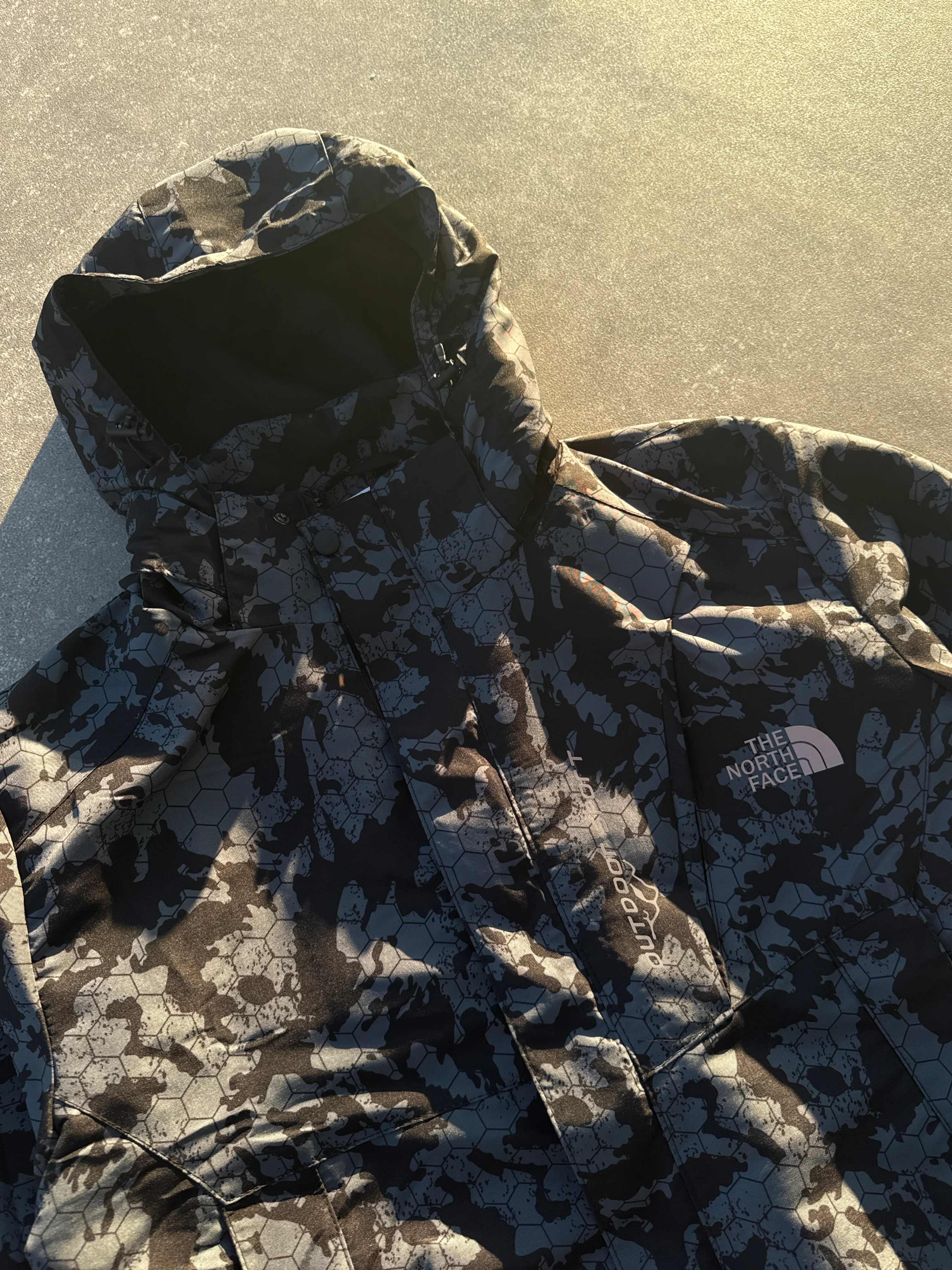 The N.F. Desenli Premium İçi Polarlı Mont l O-1007