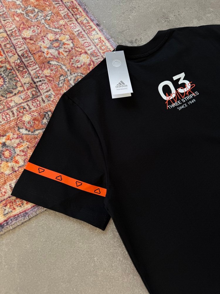 Adidas Back Print Premium  T-Shirt | AD-1010