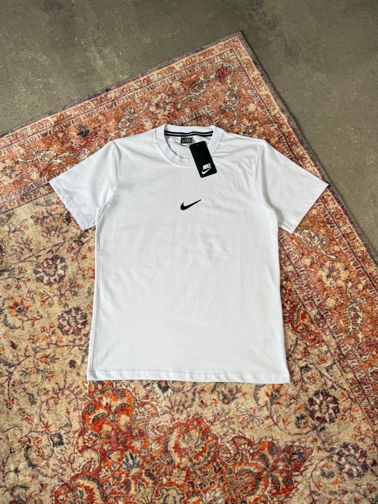 Nike Basic Nakış Logo  T-Shirt | N-1005 - Beyaz