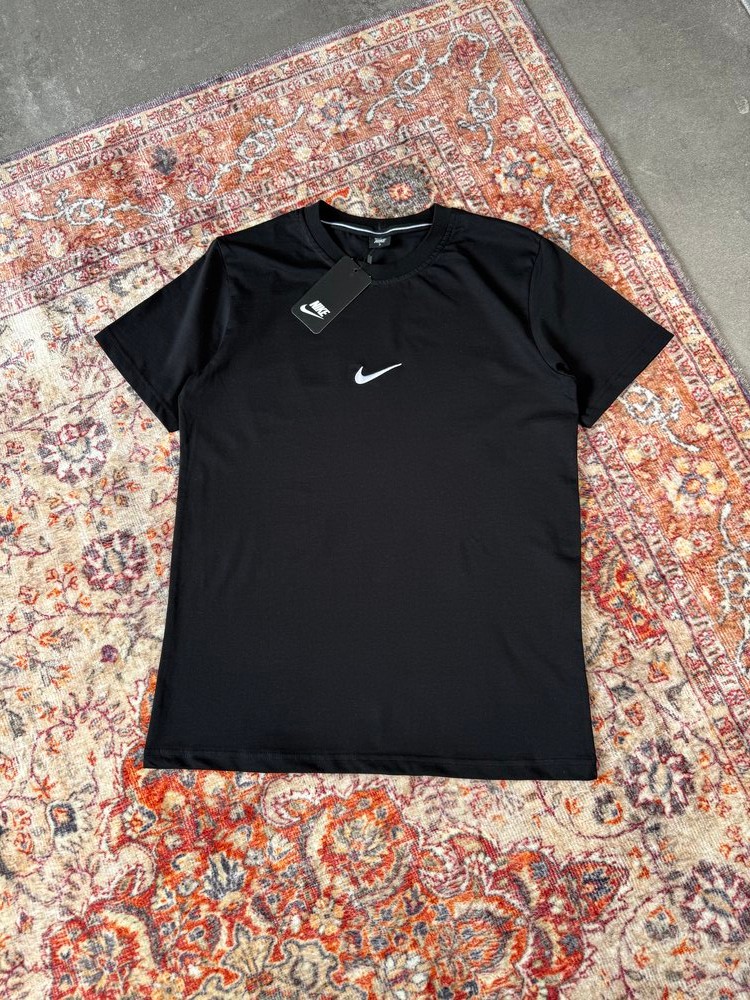 Nike Basic Nakış Logo  T-Shirt | N-1005 - SİYAH