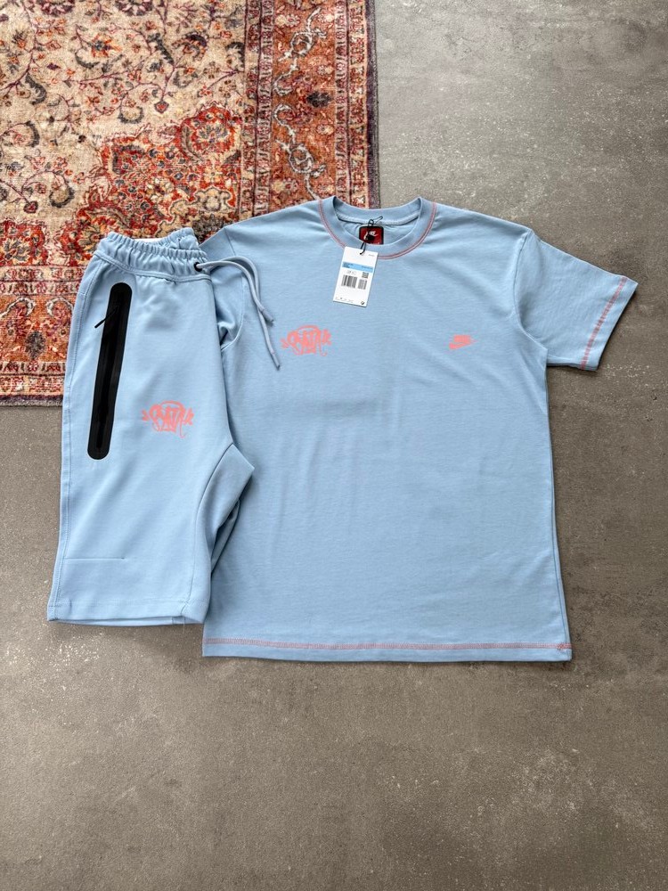 Nike Syna Tech Fleece Takım Yazlık Premium l  N-1024 - Açık Mavi