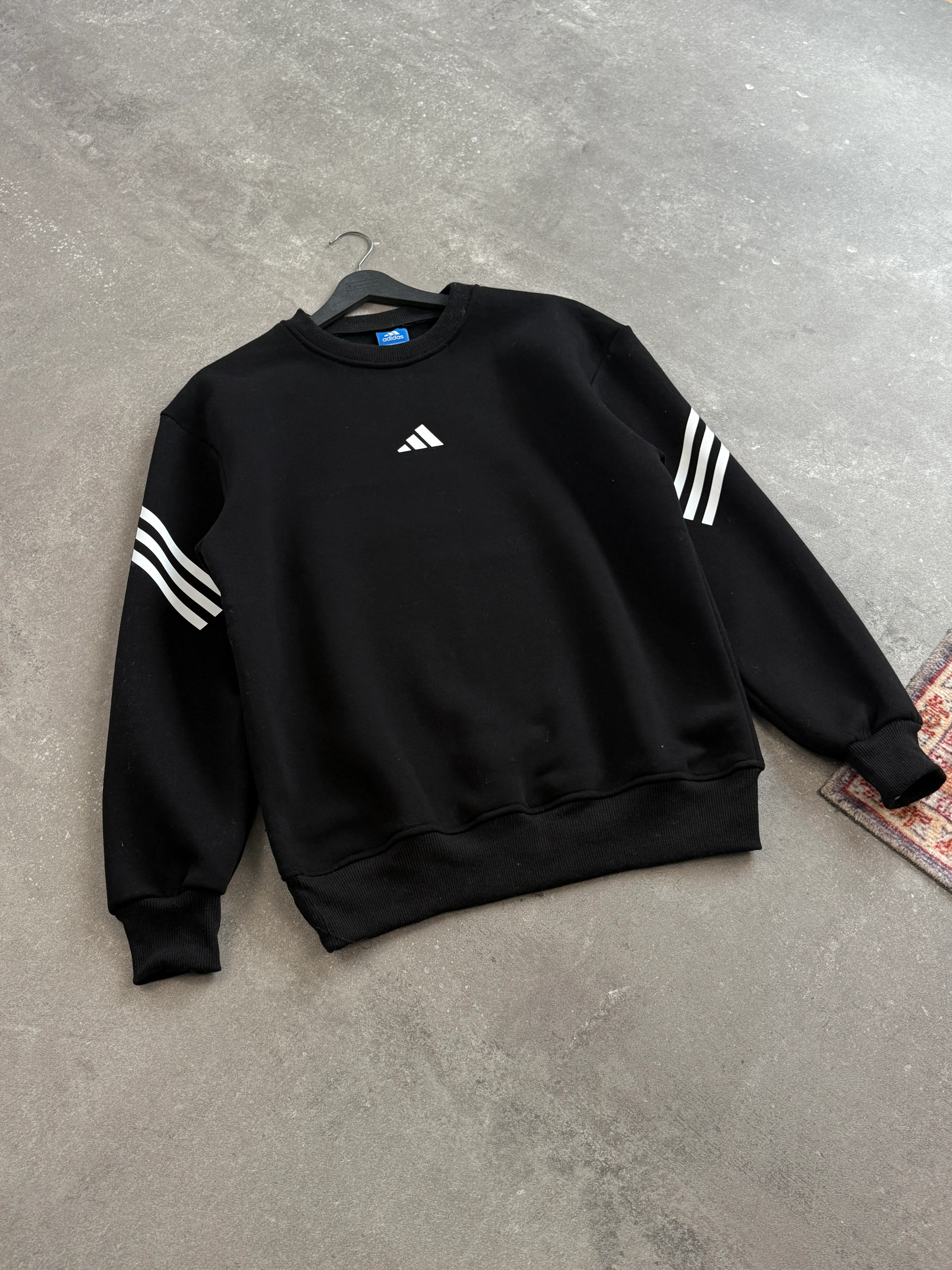 Adi*** Arm Striped Oversized Sweatshirt l AD-1102